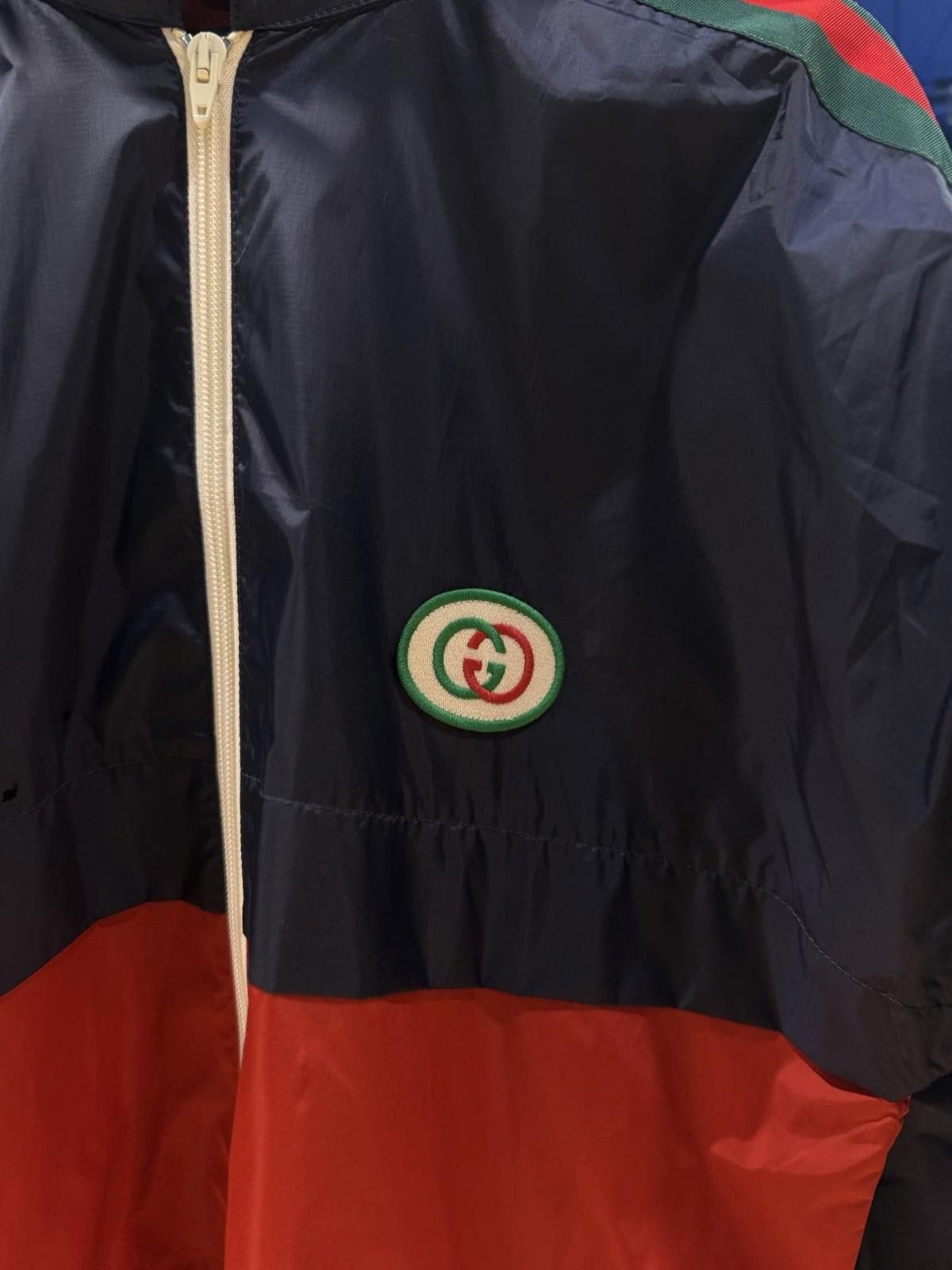 Gucci Gucci Navy Interlocking G Windbreaker Jacket Size (46) Size US L / EU 52-54 / 3 - 5 Thumbnail