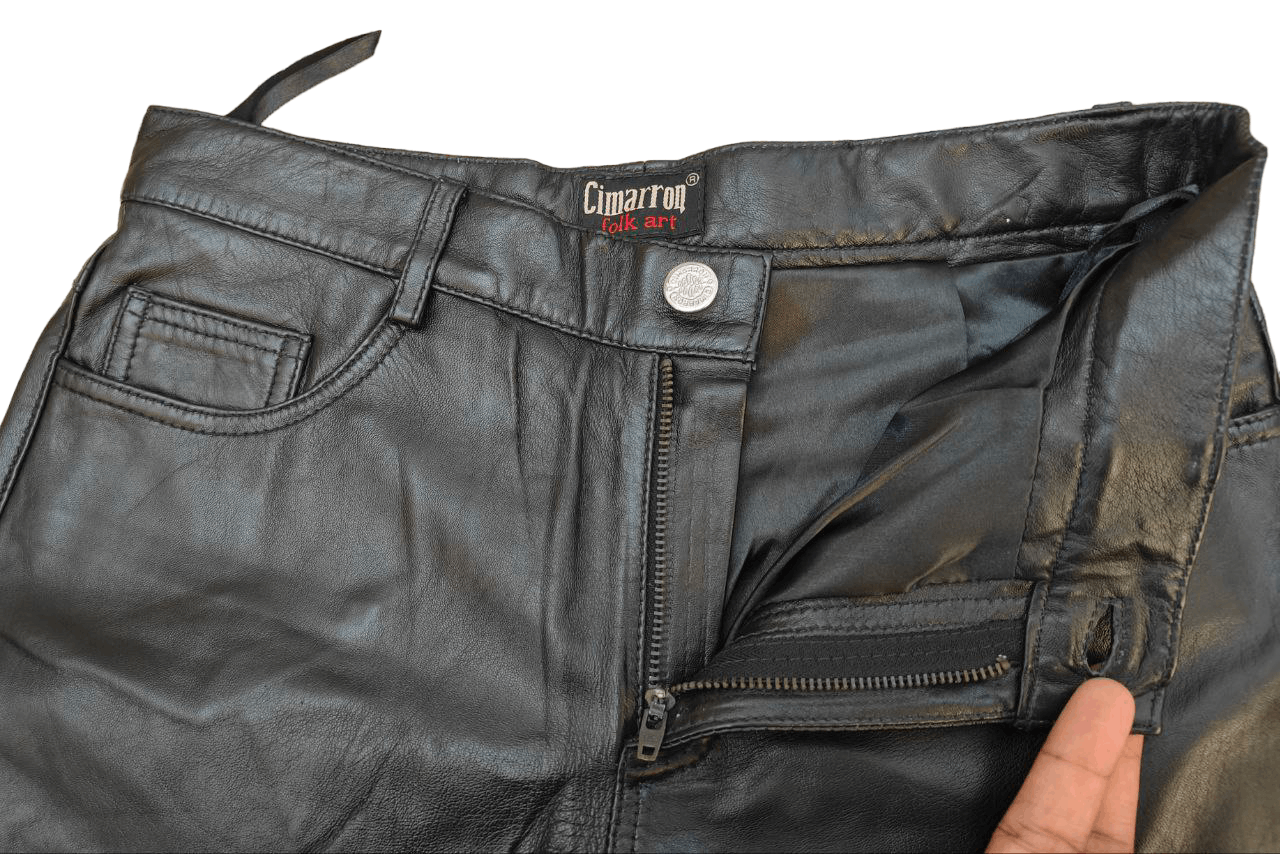 Genuine Leather Cimarron Piel Leather Flare Pant Size US 28 / EU 44 - 6 Thumbnail
