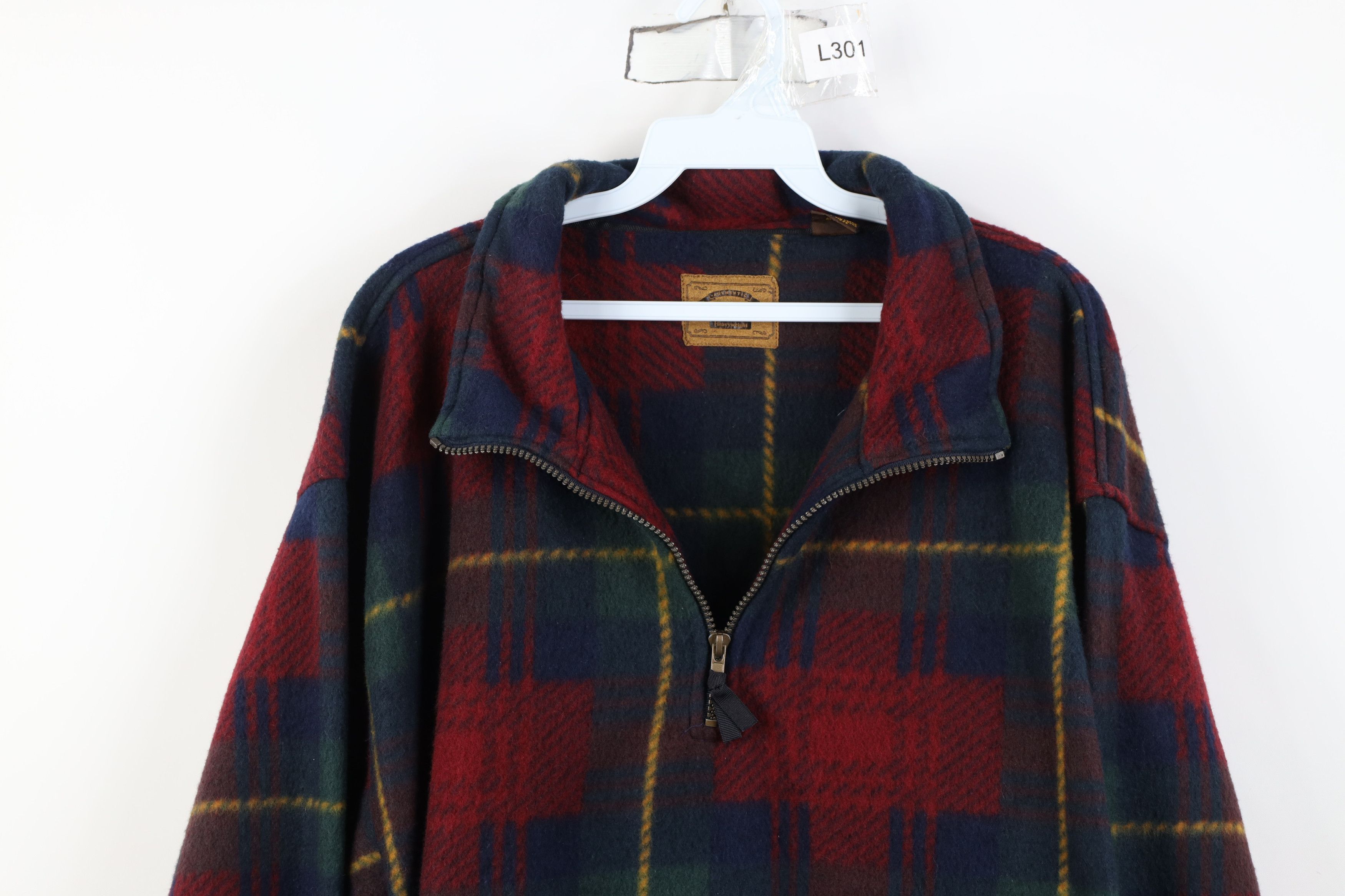 Vintage Vintage 90s Streetwear Heavyweight Fleece Half Zip Sweater Size US L / EU 52-54 / 3 - 2 Thumbnail