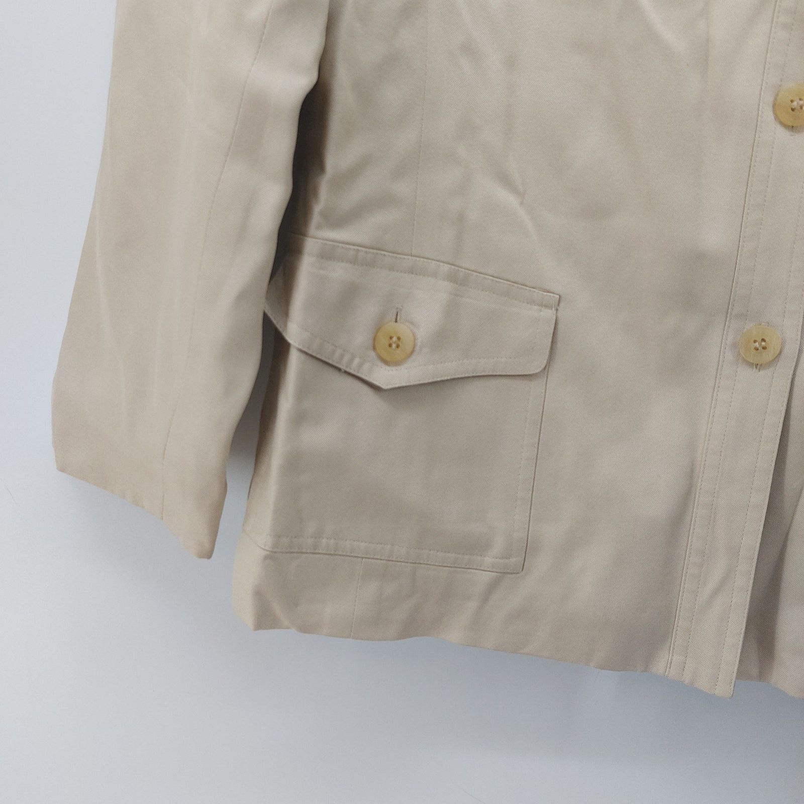 Other Talbots Petites Beige Pure 100% Silk Jacket Career M? Size M / US 6-8 / IT 42-44 - 9 Thumbnail