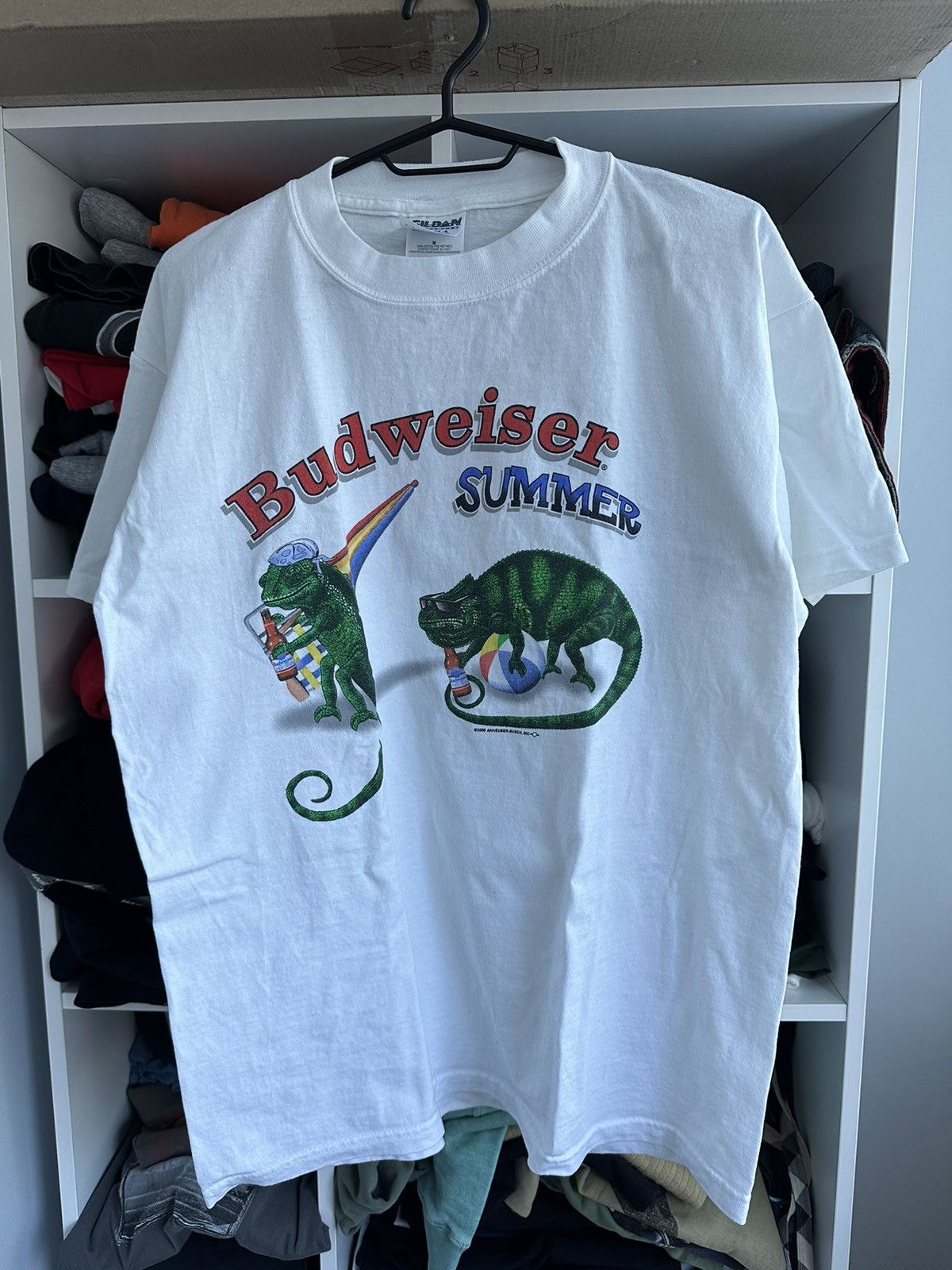 Vintage 🔥VINTAGE BUDWIESER CHAMELEON BEER PROMO T-SHIRT 2000🔥 Size US M / EU 48-50 / 2 - 1 Thumbnail