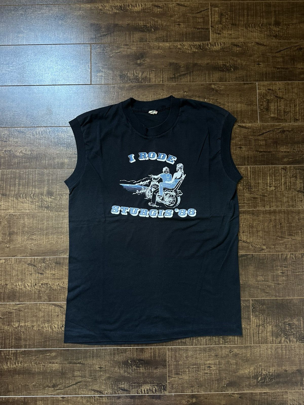 Harley Davidson Vintage 1986 Sturgis Harley Davidson Cut Off Size US L / EU 52-54 / 3 - 1 Thumbnail
