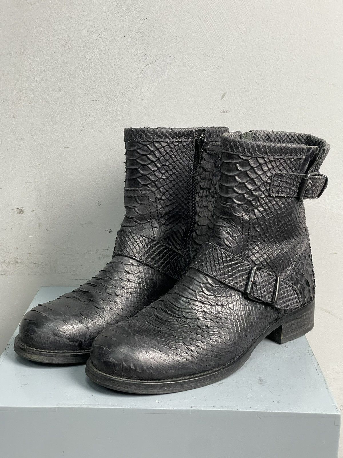 Guidi If six was nine style python leather snake gothic boots Size US 8 / EU 41 - 7 Thumbnail