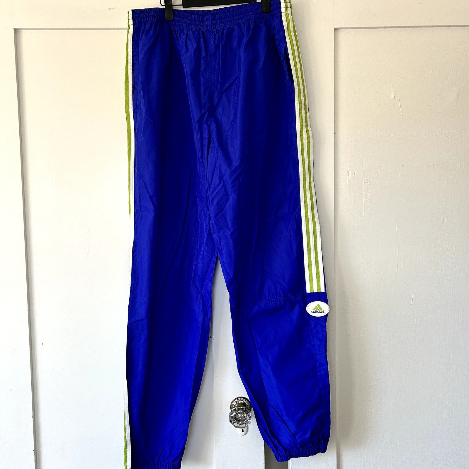 Adidas 90's Vintage Men's Adidas windbreaker blue pants XXL Size US 42 / EU 58 - 1 Thumbnail