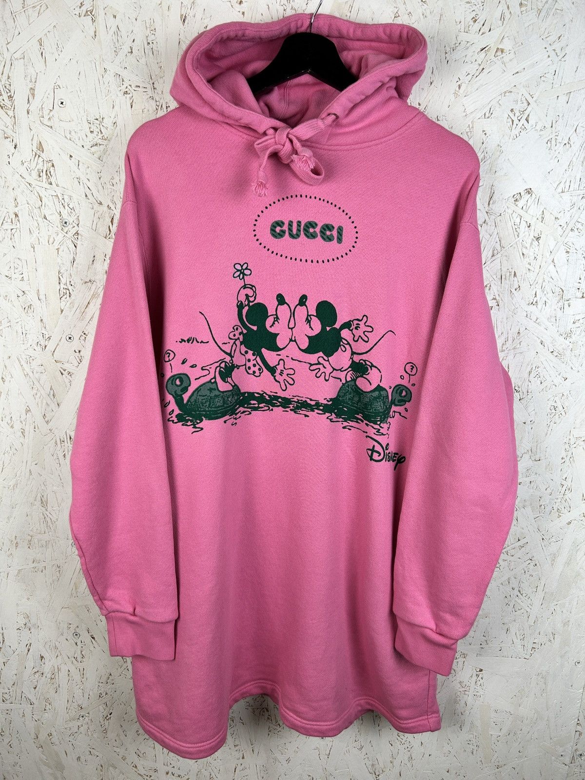 Disney × Gucci Gucci x Disney Hooded Dress Mickey Minnie Mouse Print S Pink Size S / US 4 / IT 40 - 1 Thumbnail