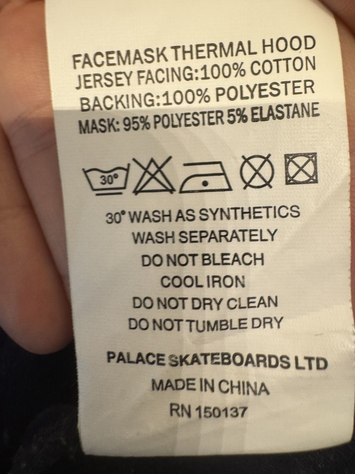 Palace Palace Facemask Size US L / EU 52-54 / 3 - 4 Thumbnail