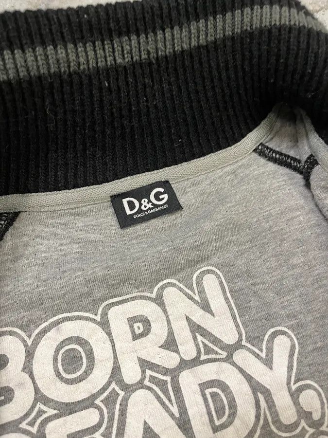 Dolce & Gabbana 2000s Dolce & Gabbana Fleece Track Grey Jacket Size US M / EU 48-50 / 2 - 10 Thumbnail