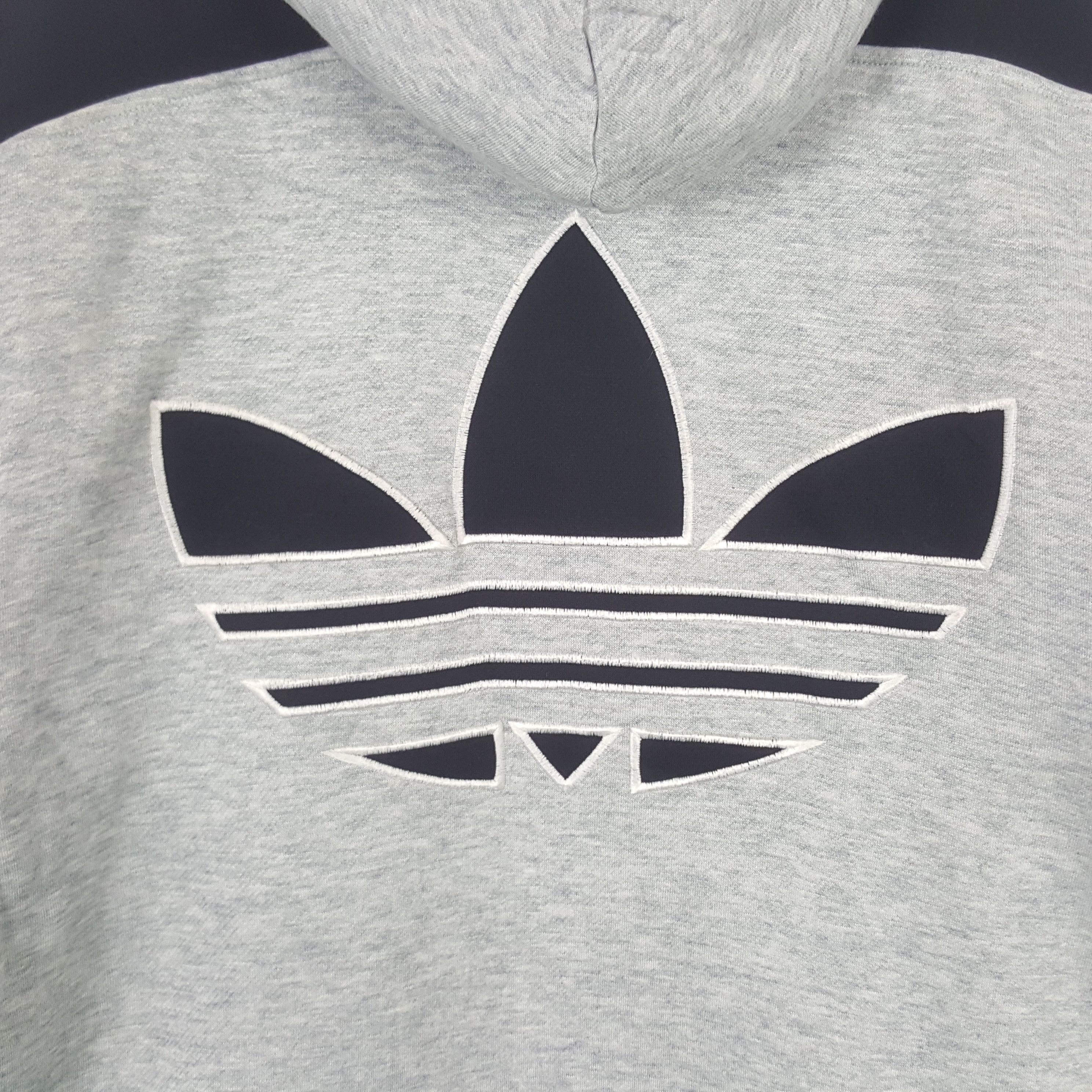 Adidas × Vintage Vintage Adidas American Brand Big Logo Hoodies C282N9 Size US XL / EU 56 / 4 - 4 Thumbnail