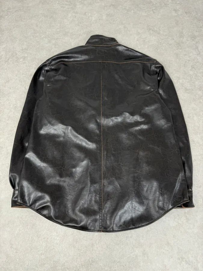Armani 2000s Armani Collezioni Dark Brown Leather Premium Jacket Size US L / EU 52-54 / 3 - 7 Thumbnail