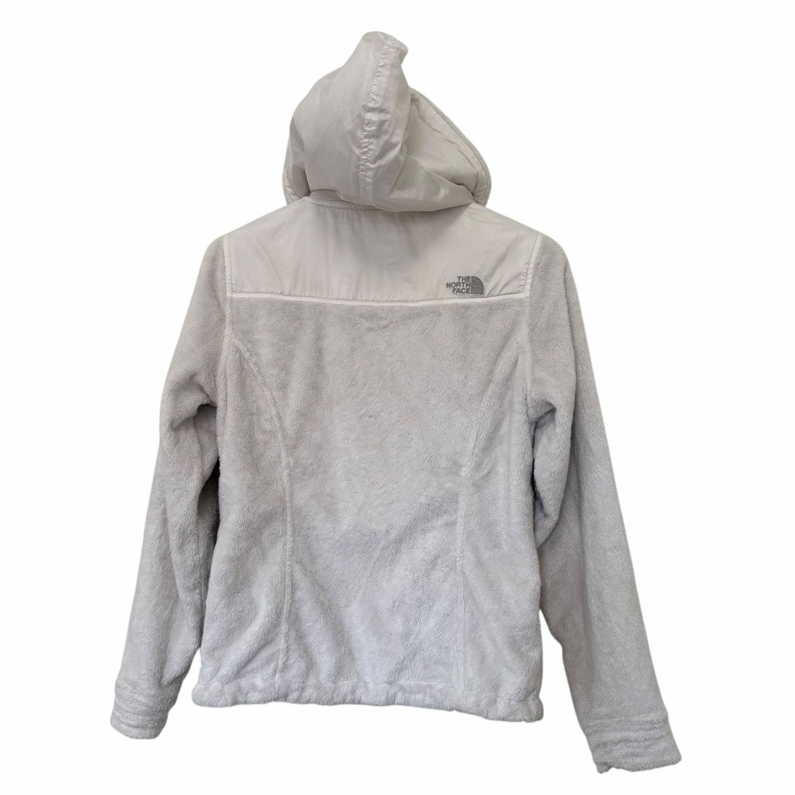 The North Face The North Face White Fuzzy Full Zip Hooded Jacket Sz S Size S / US 4 / IT 40 - 4 Thumbnail