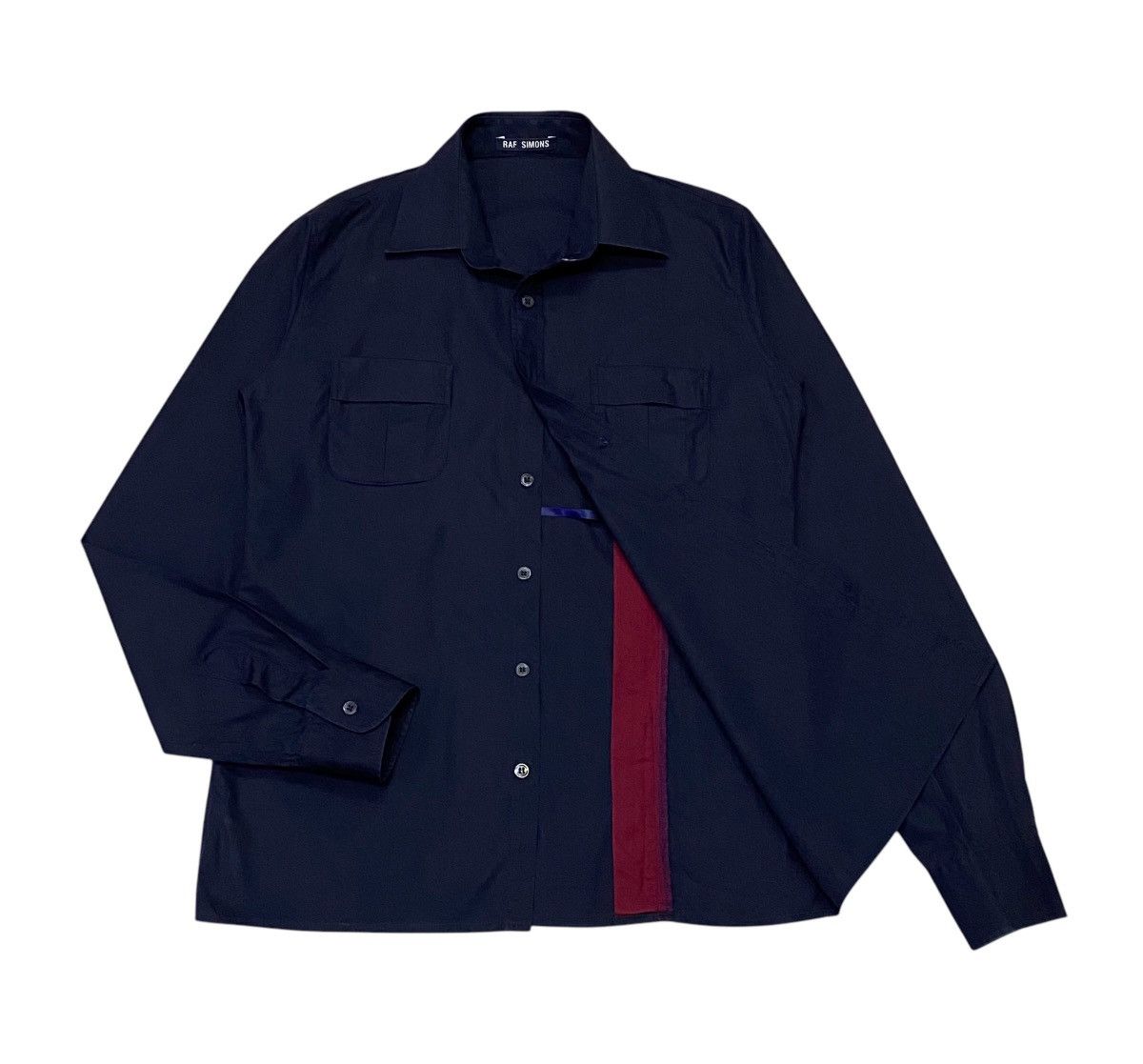 Raf Simons Raf Simons Slim Fit Casual Button Ups Shirt Size US S / EU 44-46 / 1 - 1 Thumbnail