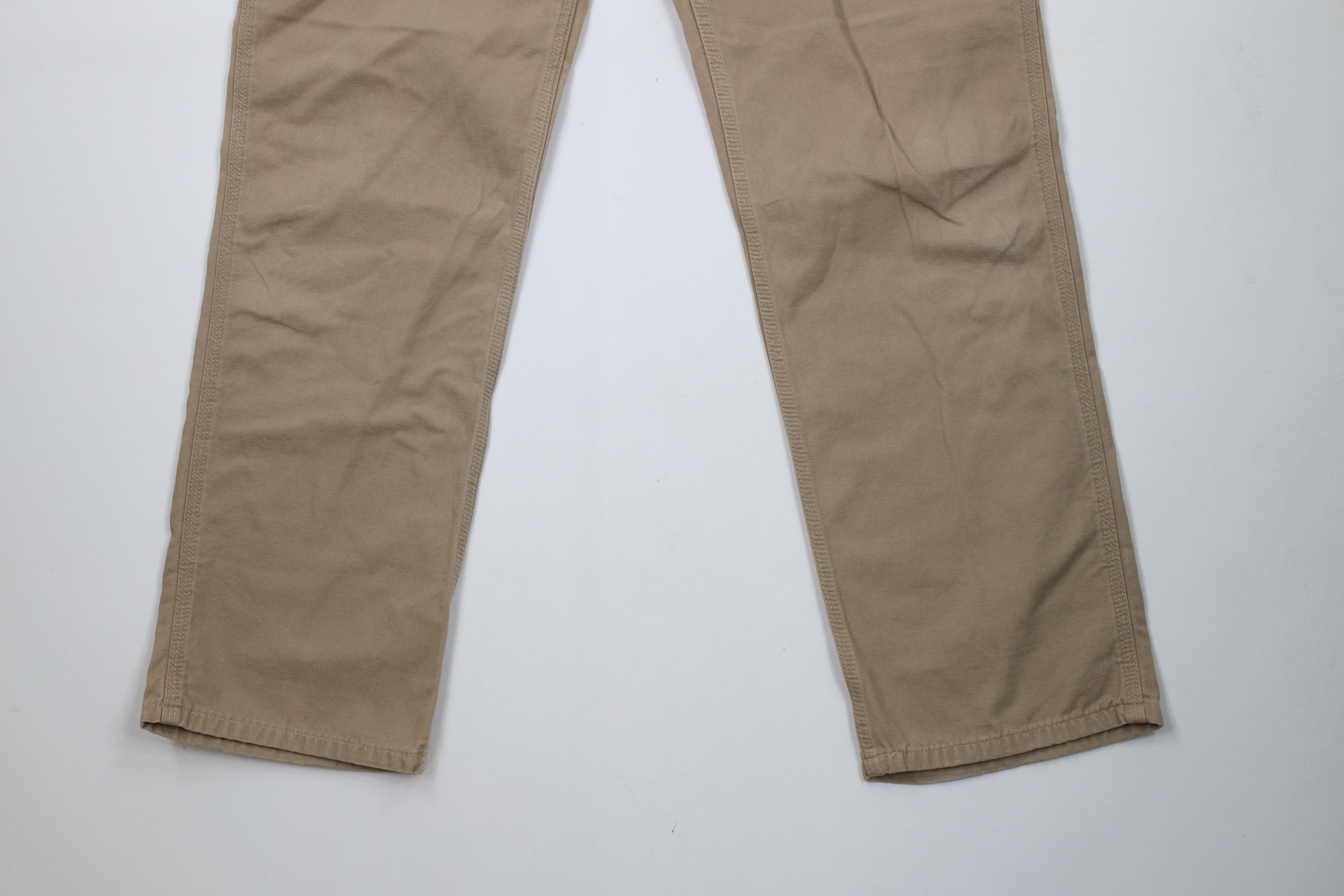 Carhartt × Vintage Vintage Carhartt Spell Wide Leg Canvas Dungaree Pants Khaki Size 36" / US 14 / IT 50 - 4 Thumbnail
