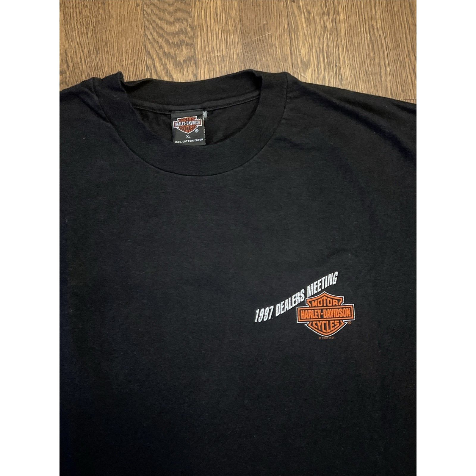 Harley Davidson Harley Davidson T Shirt Black XL Nashville Vintage 90s Size US XL / EU 56 / 4 - 6 Thumbnail