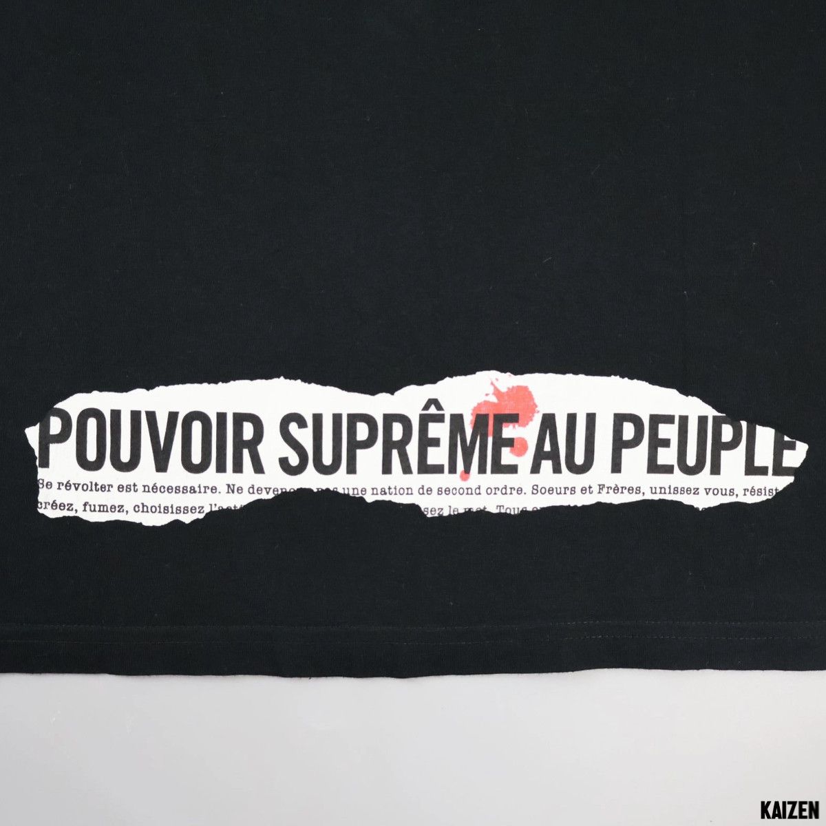 Supreme SUPREME - HEADLINE TEE SS19 POUVOIR SUPREME AU PEUPLE Size US M / EU 48-50 / 2 - 7 Thumbnail