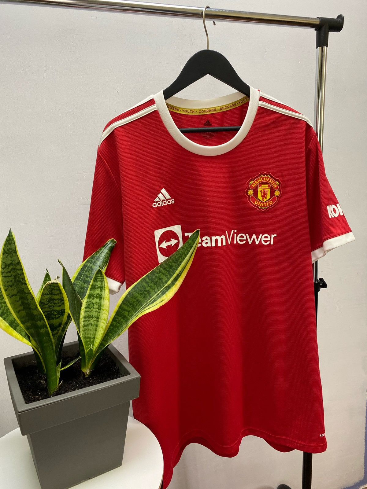Adidas Manchester United 2021 2022 soccer jersey Football Shirt Size US XXL / EU 58 / 5 - 3 Thumbnail