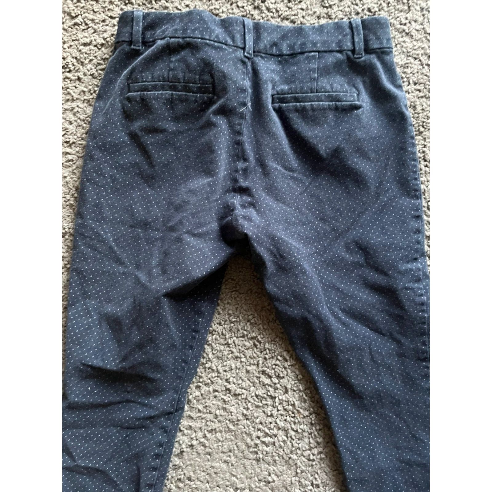 Gap Gap Womens 8 Regular Navy Blue Polka Dot Skinny Ankle Pants Size 30" / US 8 / IT 44 - 4 Thumbnail