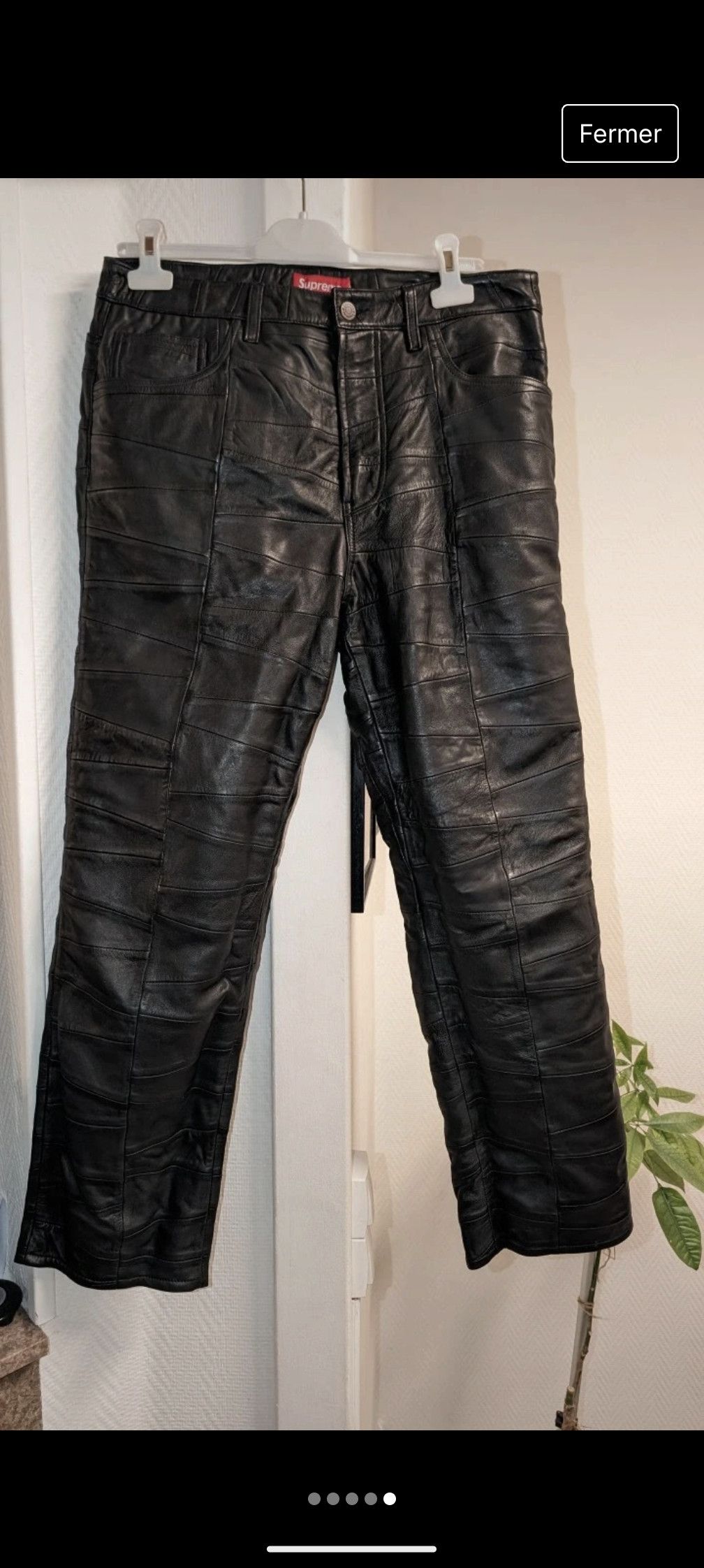 Supreme Leather Pants | Grailed