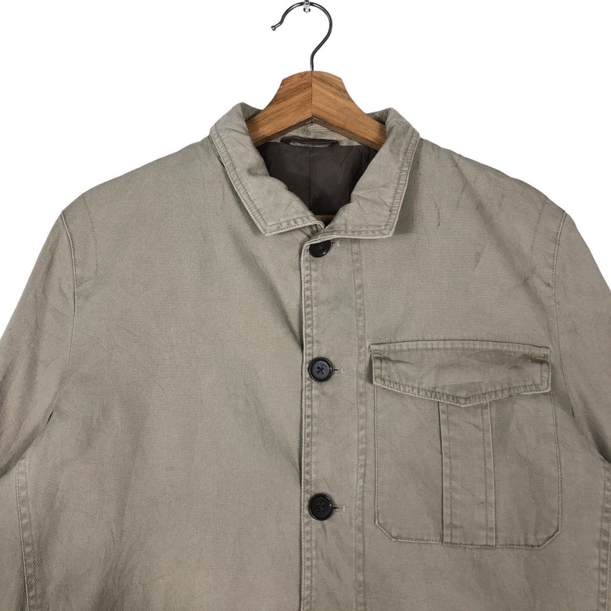 Japanese Brand 🔥90’s Vintage Chore Work Jacket British Khaki Japan Made Size US M / EU 48-50 / 2 - 2 Thumbnail