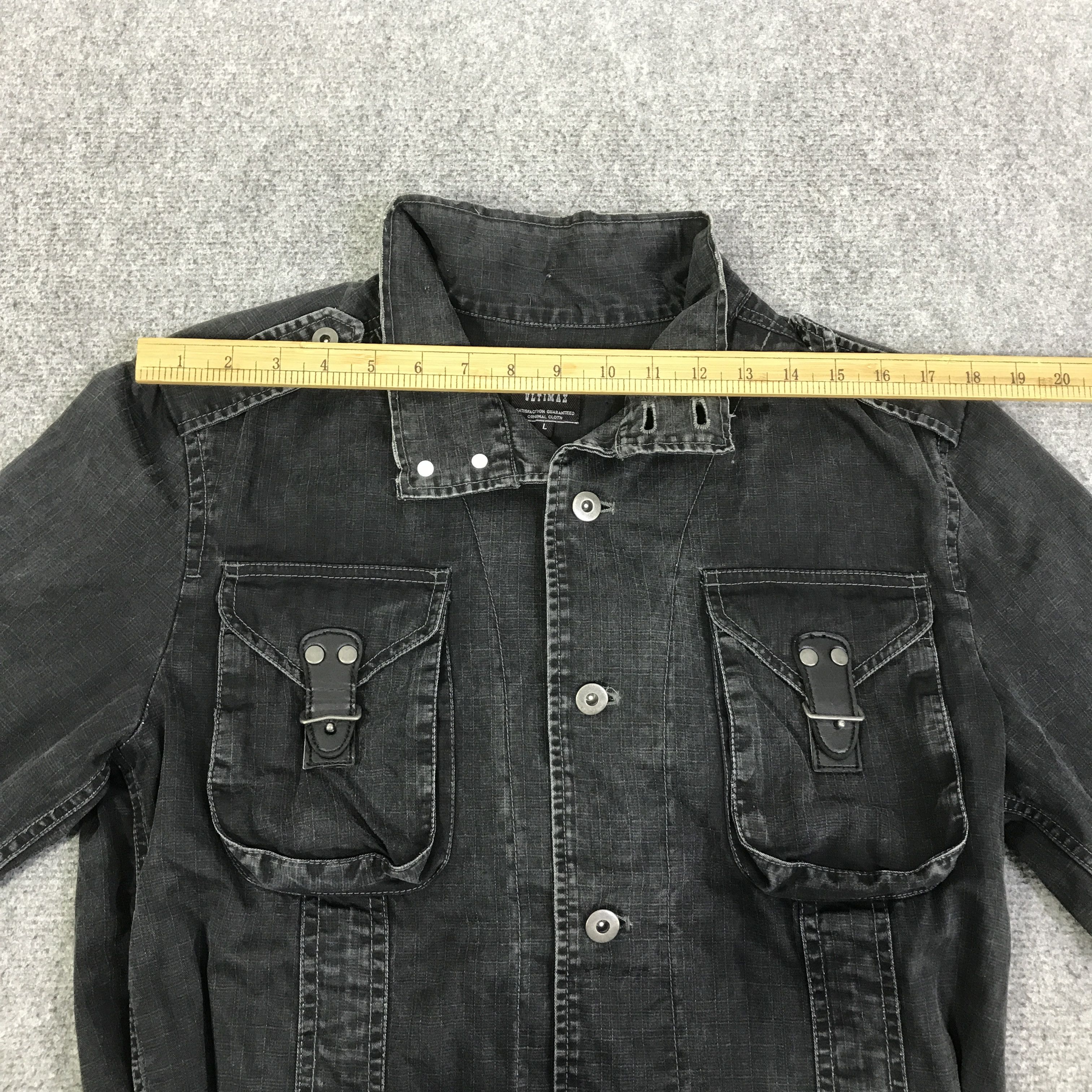 Japanese Brand PUNK ULTIMAX BLACK FADED JACKET K97B8 Size US L / EU 52-54 / 3 - 5 Thumbnail