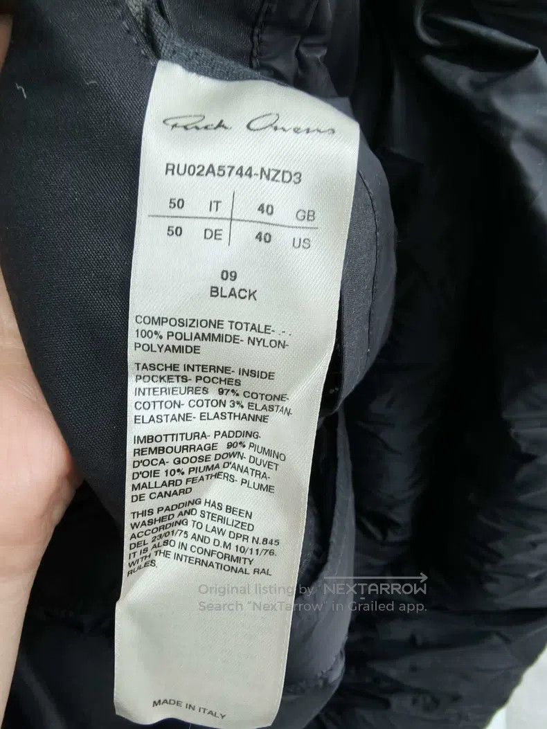 Rick Owens Rick Owens SS22 Scarf Neck Quilted Jacket Size US M / EU 48-50 / 2 - 7 Thumbnail