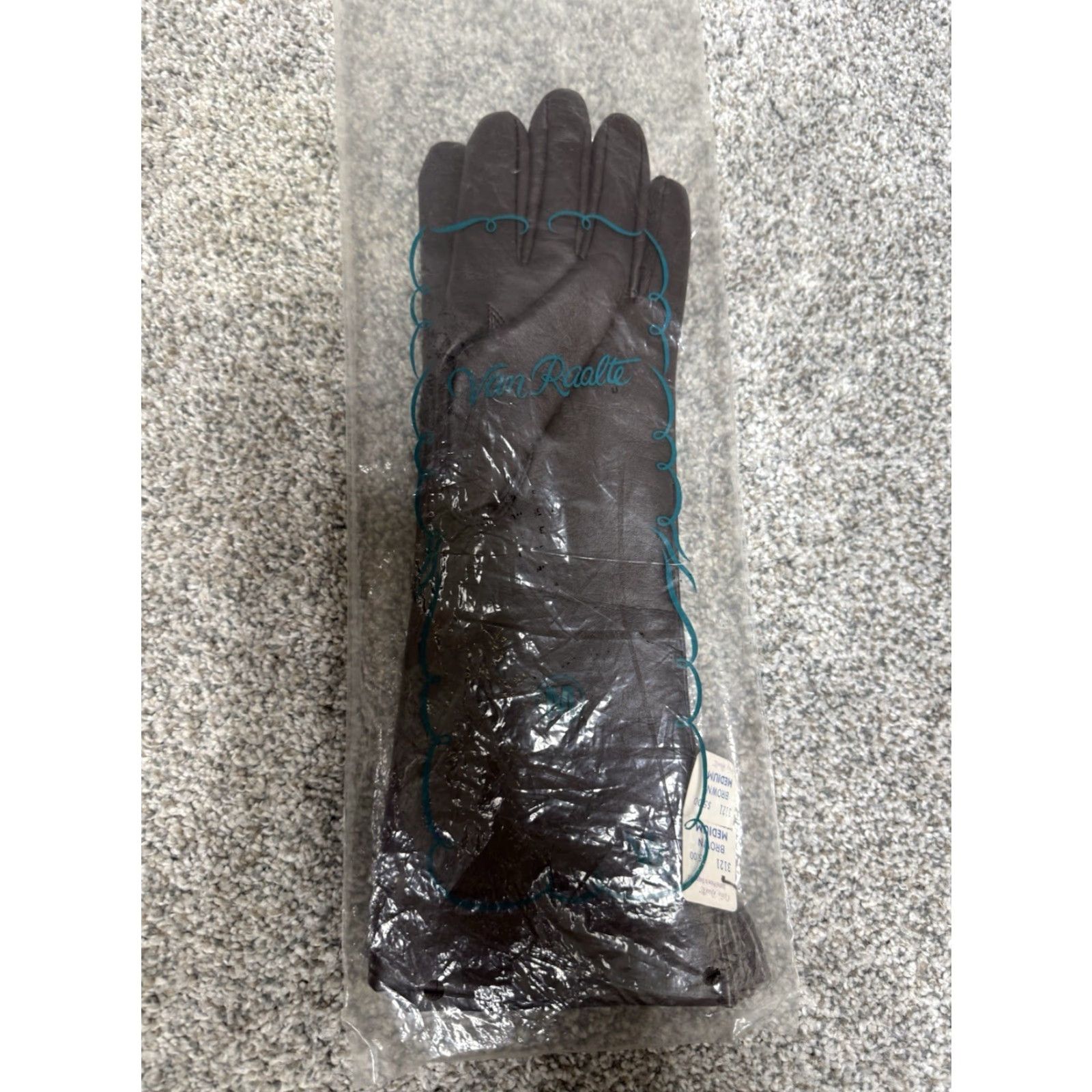 MCM VINTAGE 1950s Van Realte Brown Gauntlet Gloves 12" MCM Formal Old Hollywood Women Brown Gauntlet Gloves Victorian 12" Vintage Women Formal Size ONE SIZE - 6 Thumbnail