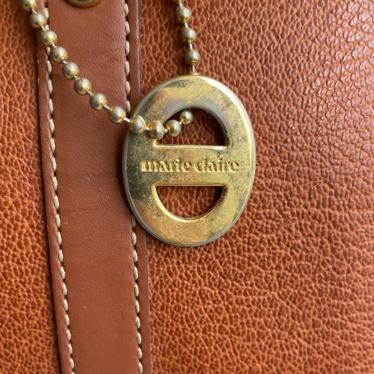 Leather × Vintage Vintage Leather Marie Claire Shoulder Bag Size ONE SIZE - 9 Thumbnail