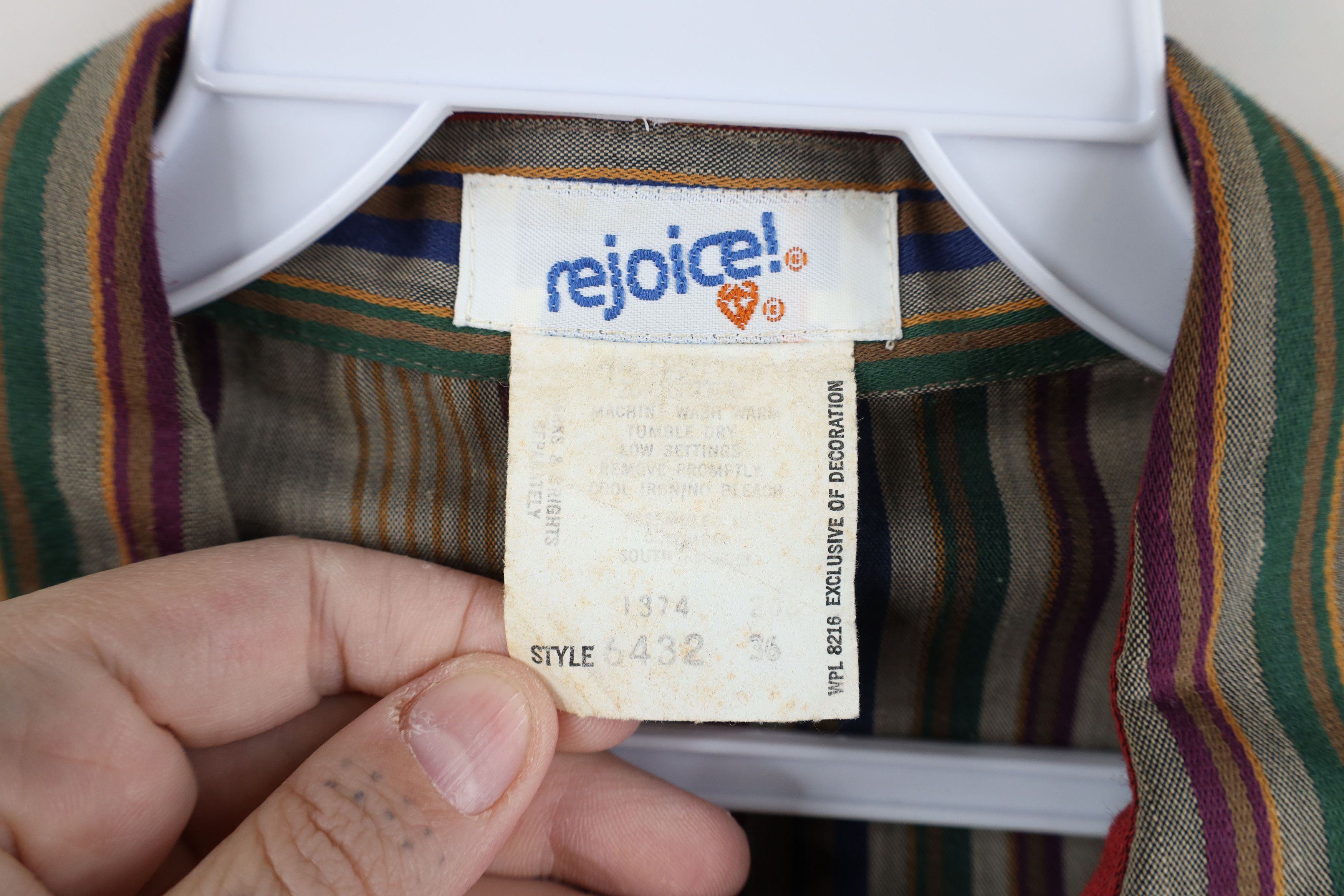 Vintage Vintage 70s Streetwear Striped Collared Button Shirt USA Size XS / US 0-2 / IT 36-38 - 6 Thumbnail