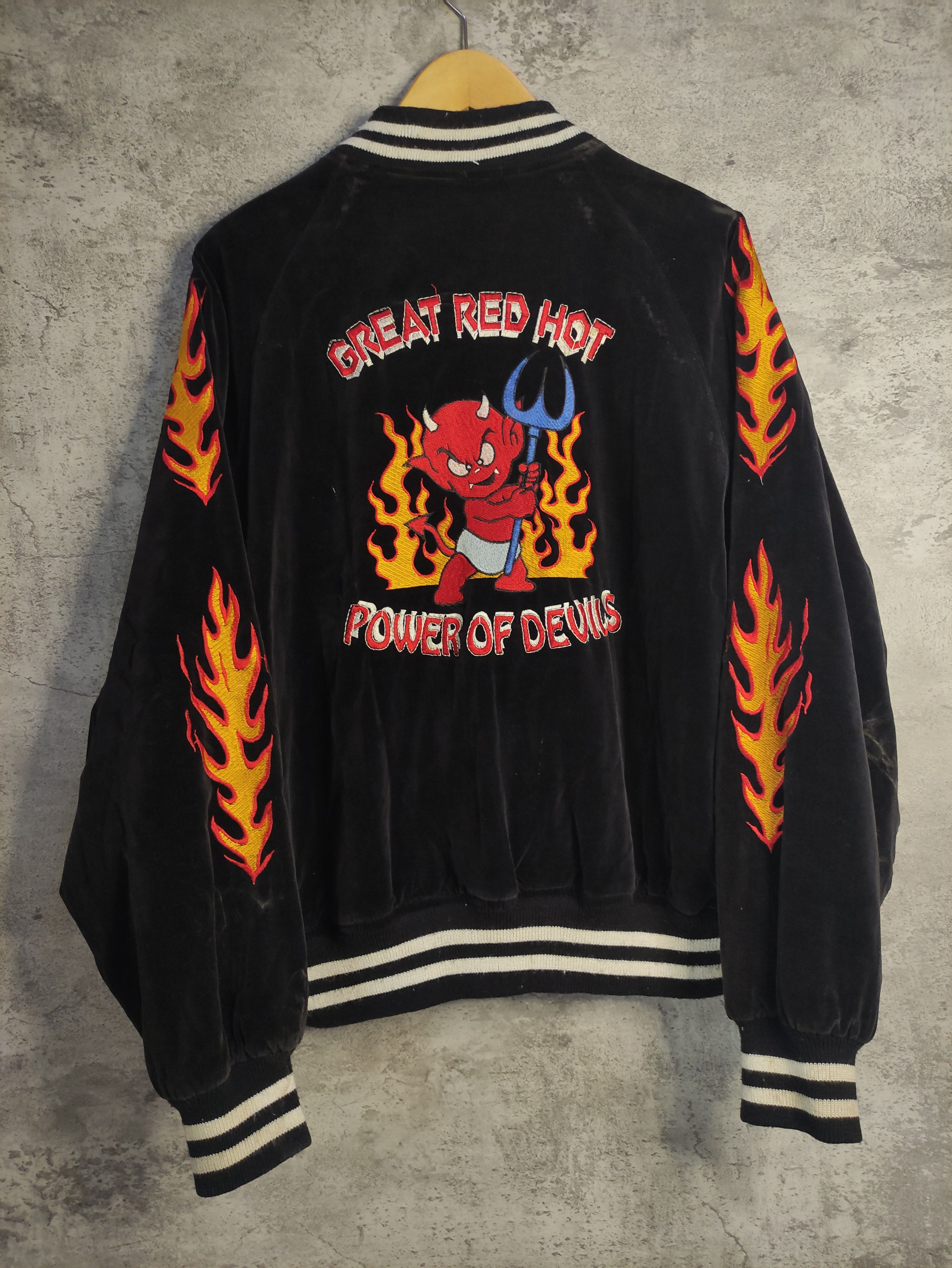 Other Vintage Sukajan Jacket - Great Hot Power Of Devils 90s Size US M / EU 48-50 / 2 - 2 Thumbnail