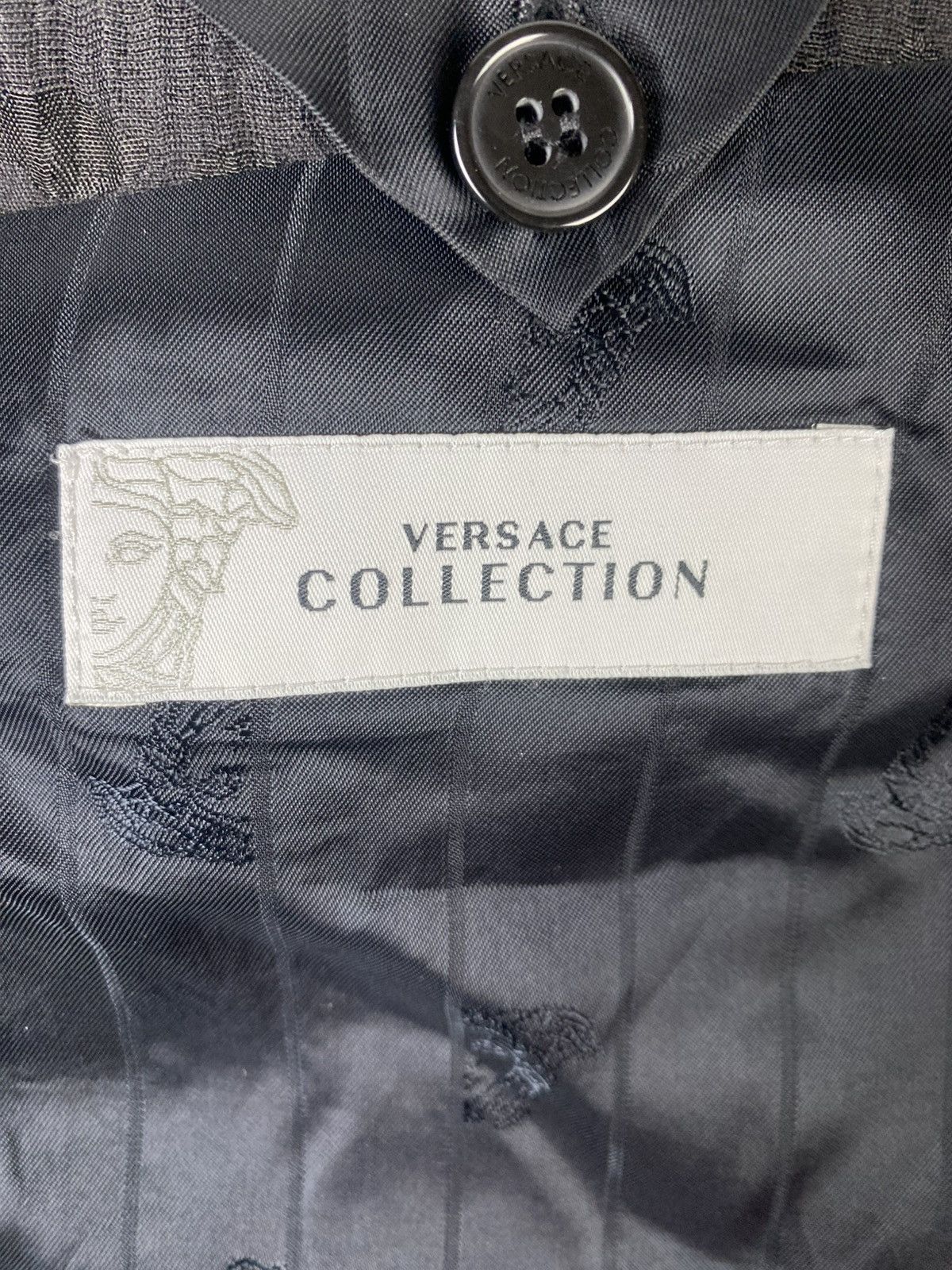 Versace Versace Collection Black Jacquard Sport Coat jacket blazer Size US L / EU 52-54 / 3 - 12 Thumbnail
