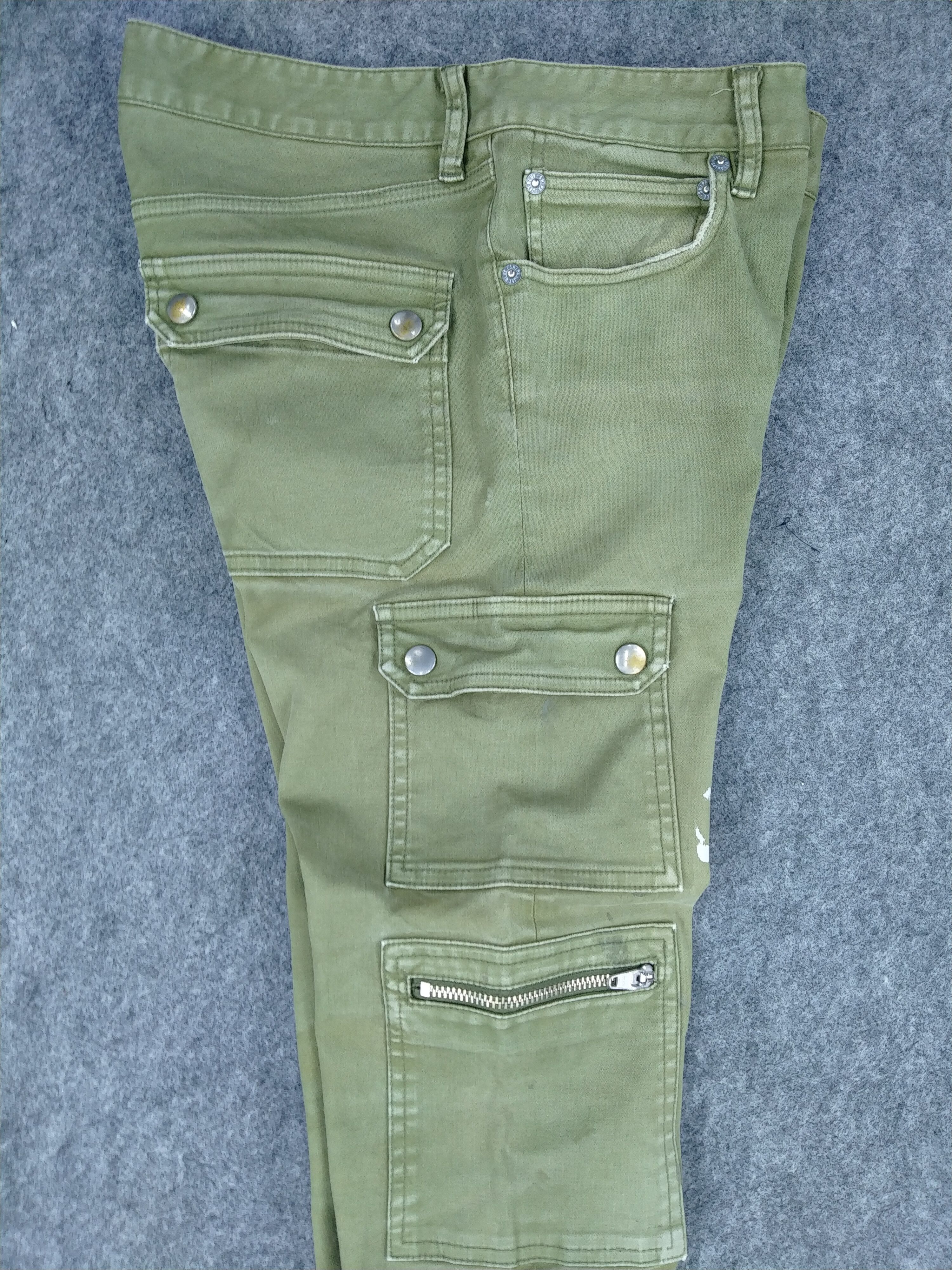 Japanese Brand Ship Jet Blue Japanese Brand Cargo Multi Pocket Pants -CP196 Size US 30 / EU 46 - 4 Thumbnail
