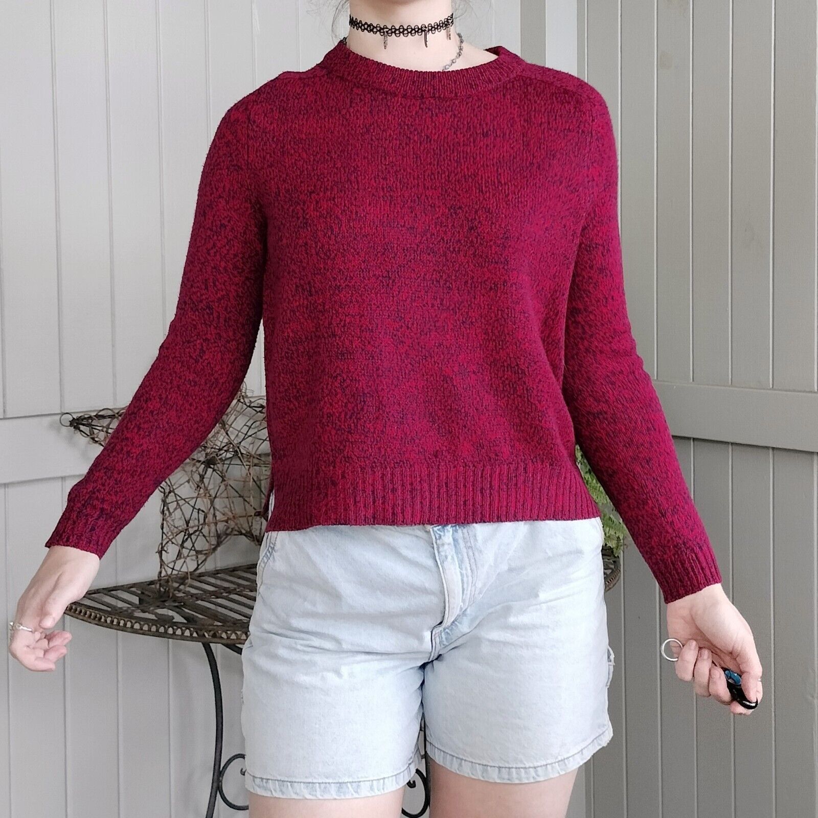 H&M H&M Jumper Sweater Knit Long Sleeve Grunge Comfy Cozy Size ONE SIZE - 2 Thumbnail