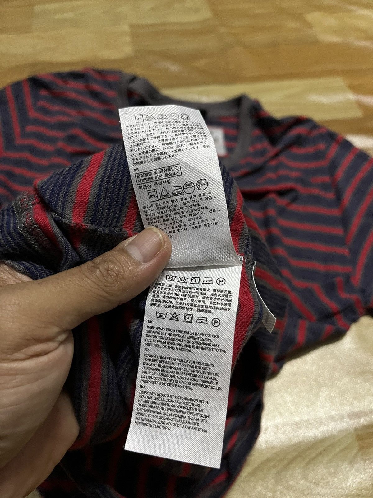 Japanese Brand × Undercover × Uniqlo Undercover By Uniqlo Stripe Design Tee Size US L / EU 52-54 / 3 - 7 Thumbnail