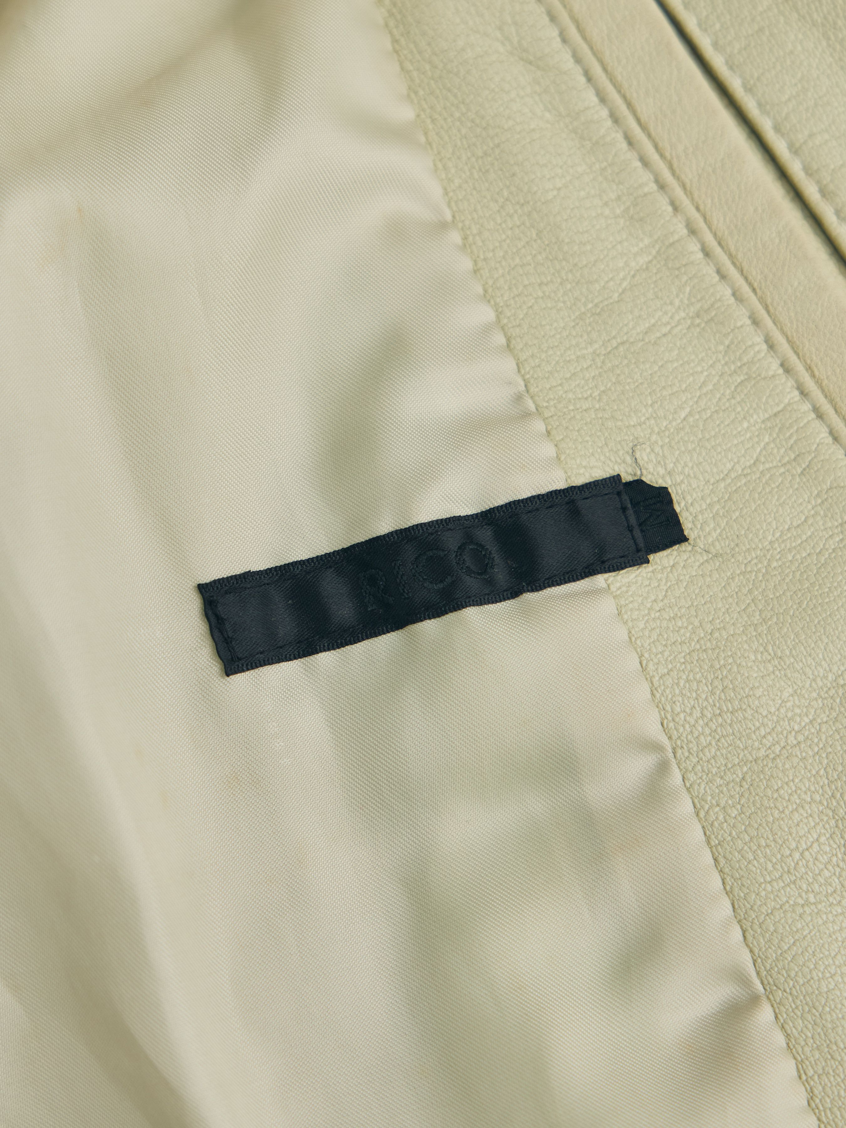 Other RICO Genuine Lambskin Leather Rider Jacket – Ivory Size US M / EU 48-50 / 2 - 7 Thumbnail