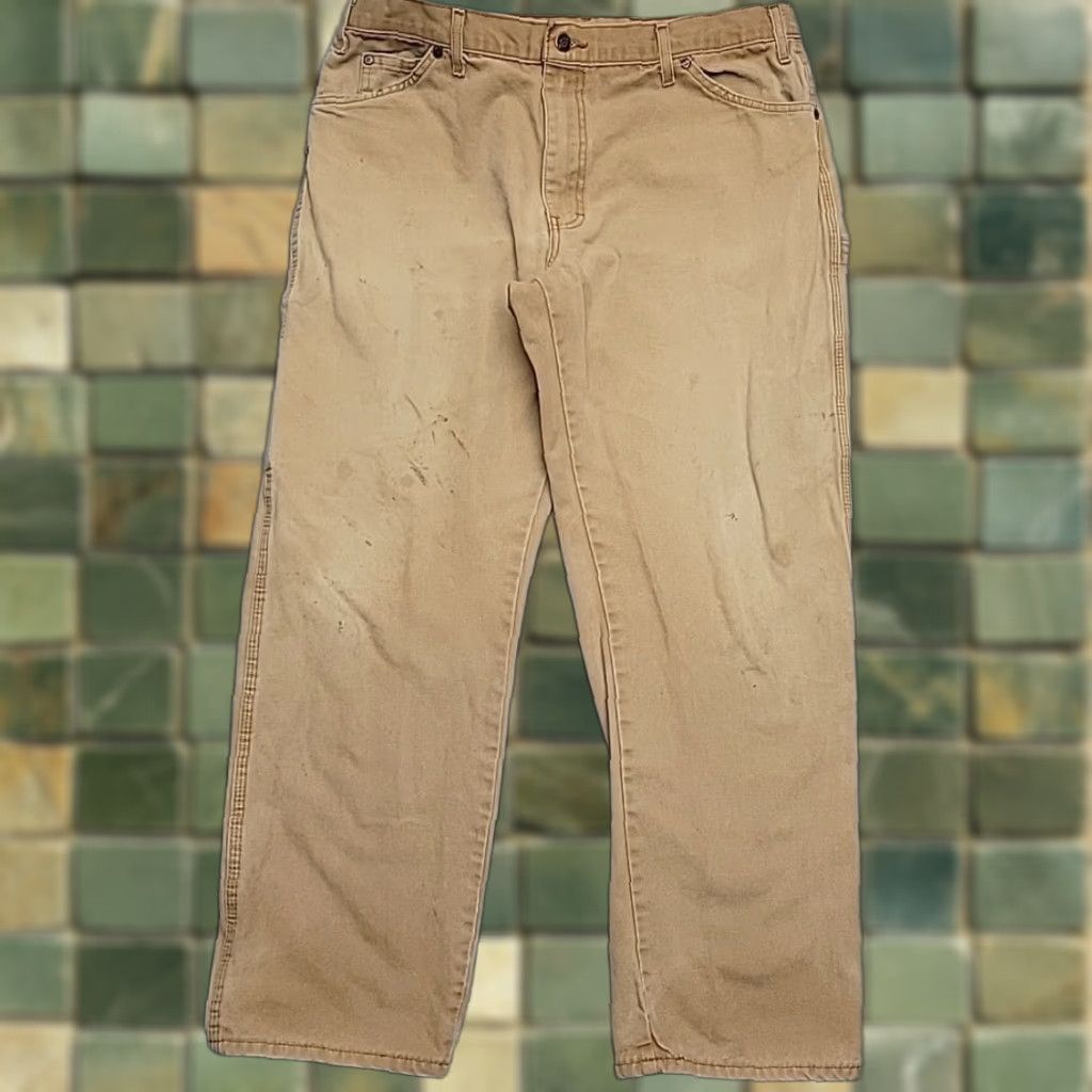Dickies Dickies Pants Mens 38x32 Brown Carpenter Heavy Canvas Workwear Cargo Duck Casual Pants Mens Brown Canvas Dickies 38x32 Workwear Casual Carpe Size US 38 / EU 54 - 1 Thumbnail