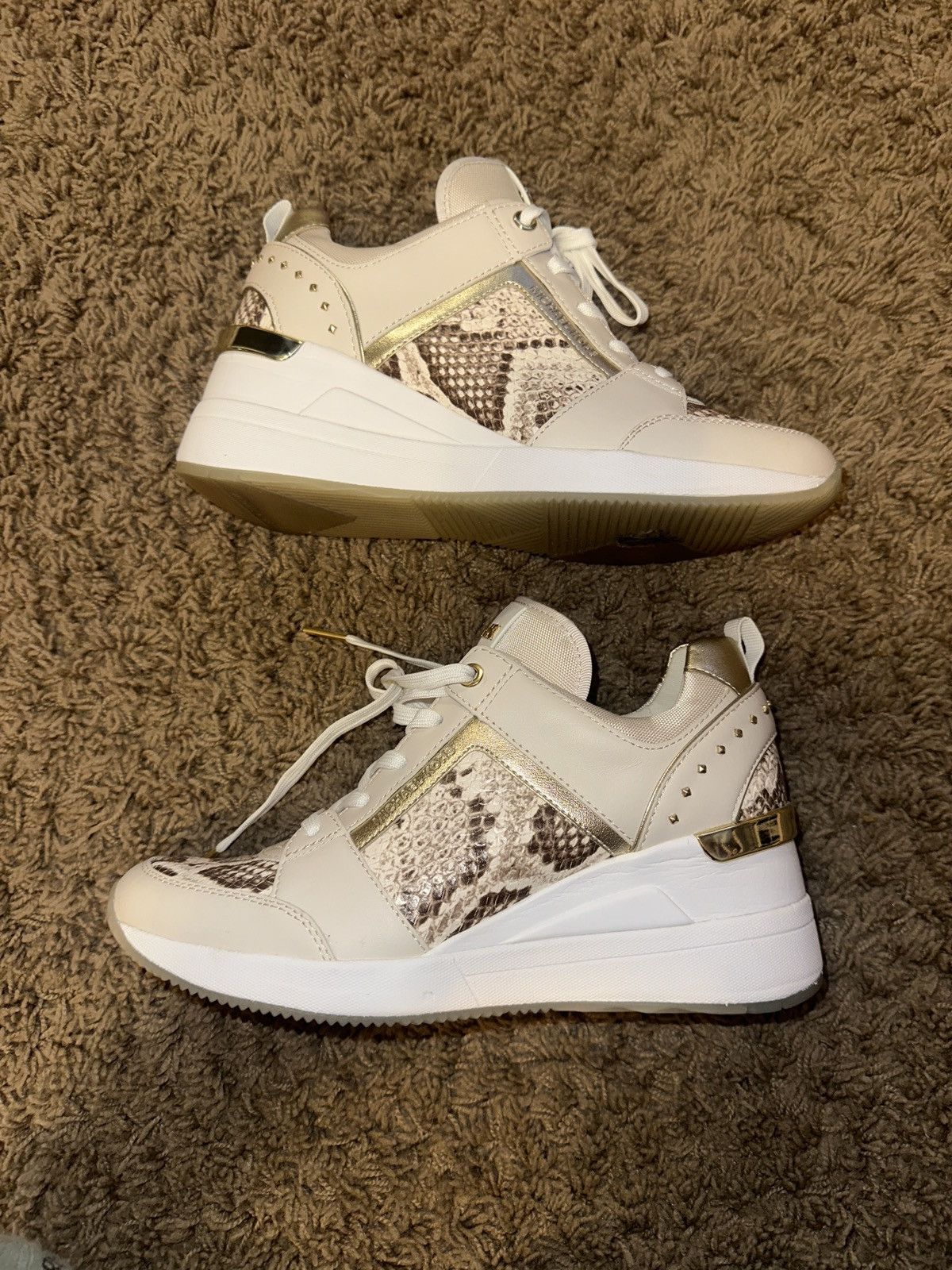 Michael Kors MICHAEL Michael Kors Georgie Trainer Wedge Sneakers Size US 7.5 / IT 37.5 - 1 Thumbnail