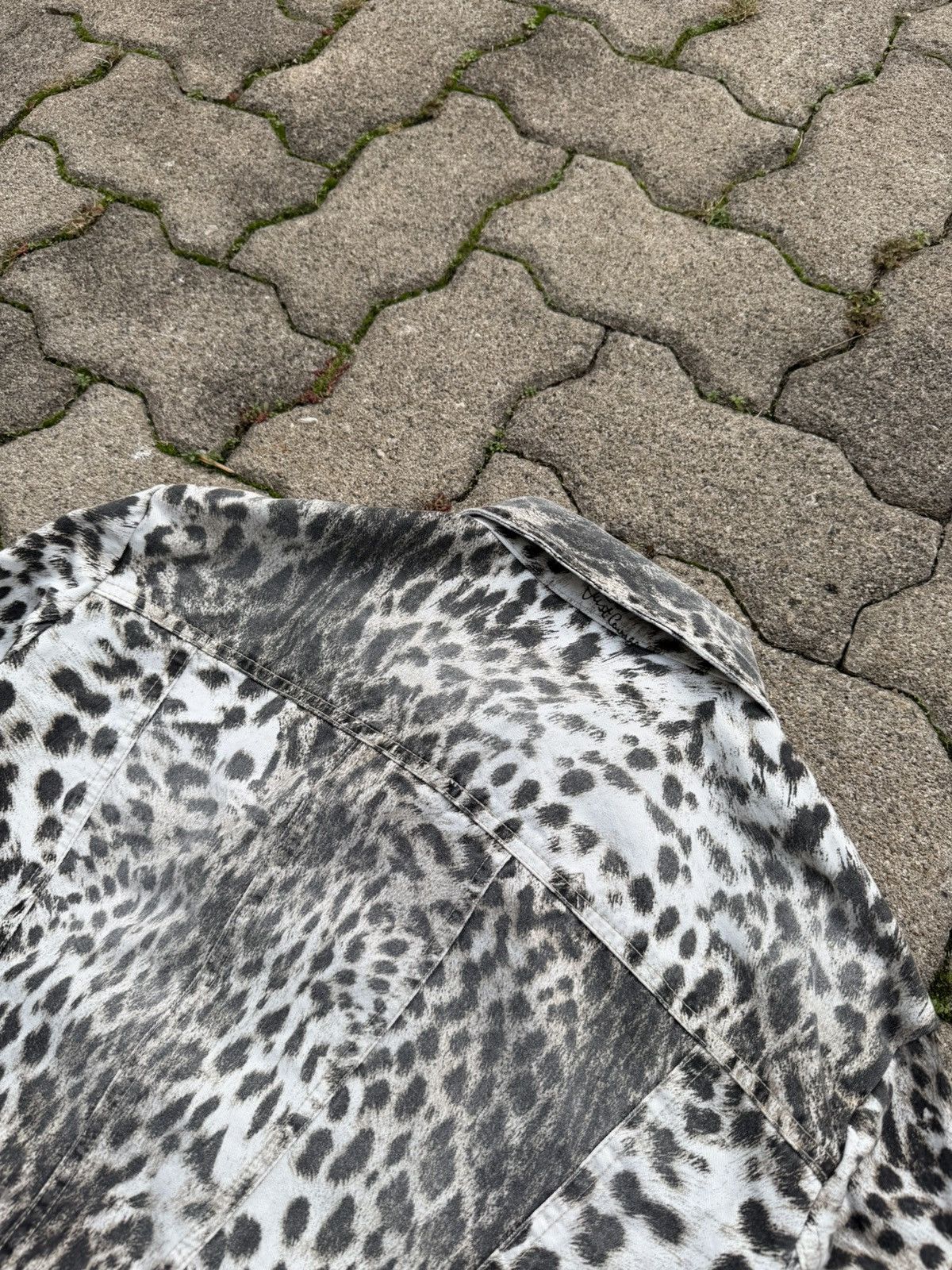 Just Cavalli Vintage 2000s Just Cavalli White Leopard Rare Corset Jacket Size L / US 10 / IT 46 - 13 Thumbnail