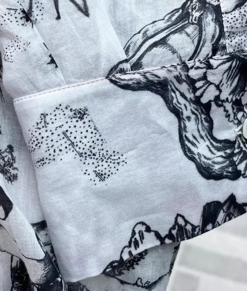 Dior Dior Black and white ink painting shirt 2504-Nextarrow Size XS / US 0-2 / IT 36-38 - 9 Thumbnail