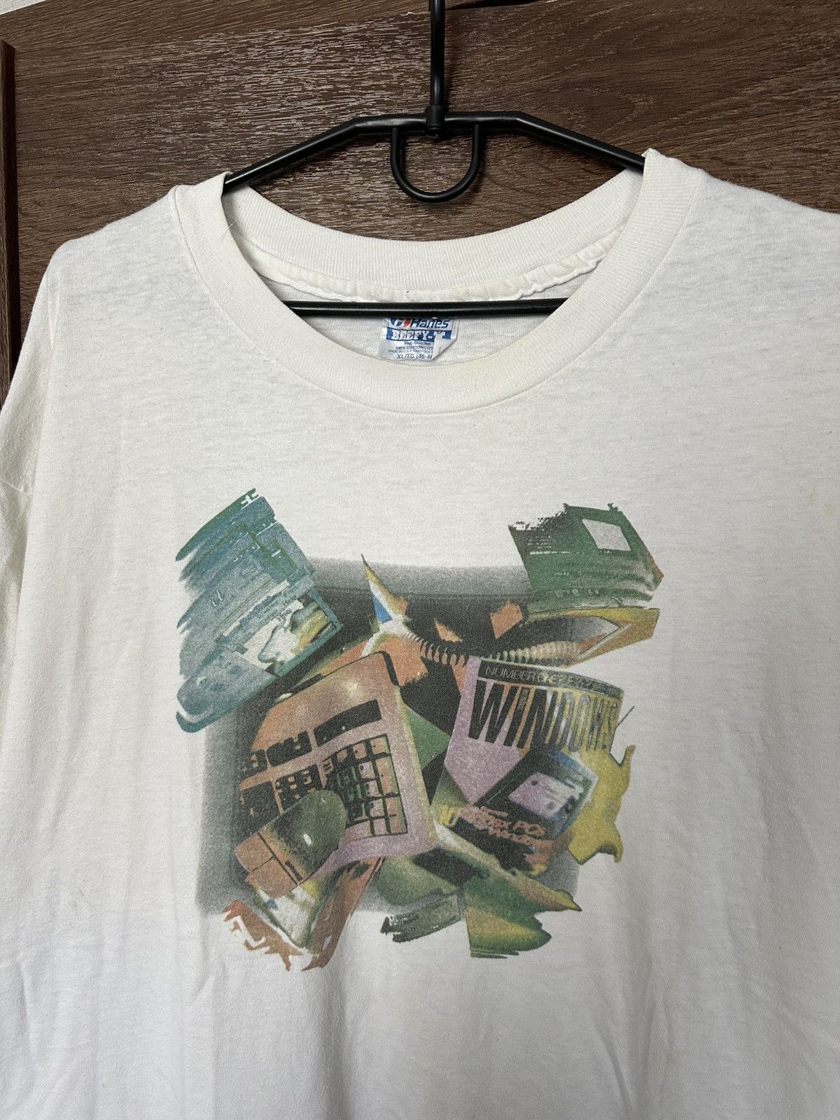 Vintage Windows Vintage Big Logo T-Shirt Tee 90s Size US XL / EU 56 / 4 - 6 Thumbnail