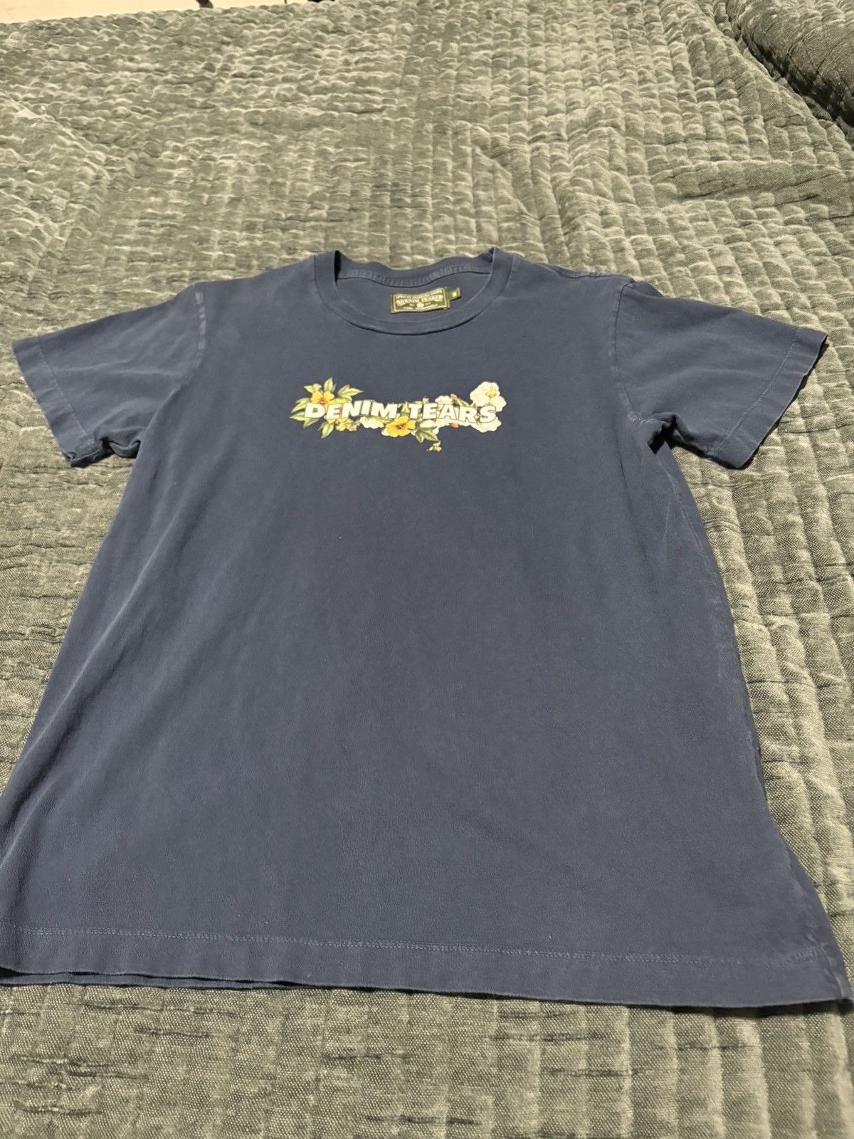 DENIM TEARS DENIM TEARS Logo Tee Navy Size US M / EU 48-50 / 2 - 1 Thumbnail