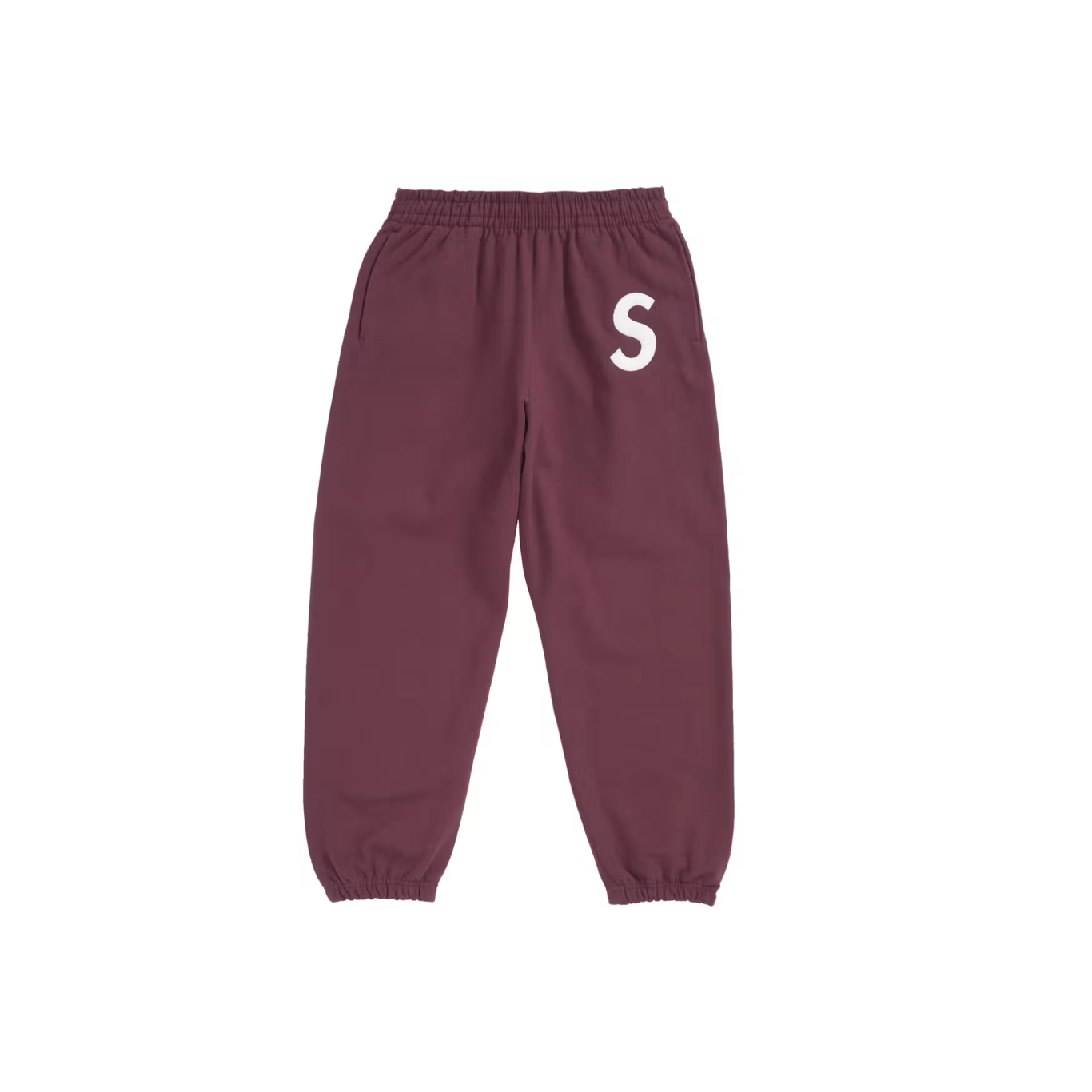 Supreme S Logo Sweatpant (FW24) (Maroon) Size US 30 / EU 46 - 1 Thumbnail