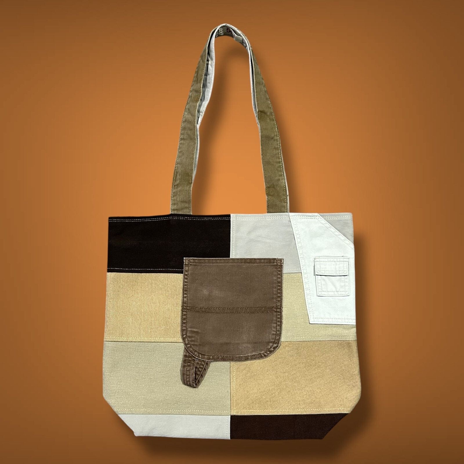 Dickies × Handmade Handmade Bag Patchwork Denim Tote Bag Shoulder Bag Canvas Size ONE SIZE - 1 Thumbnail