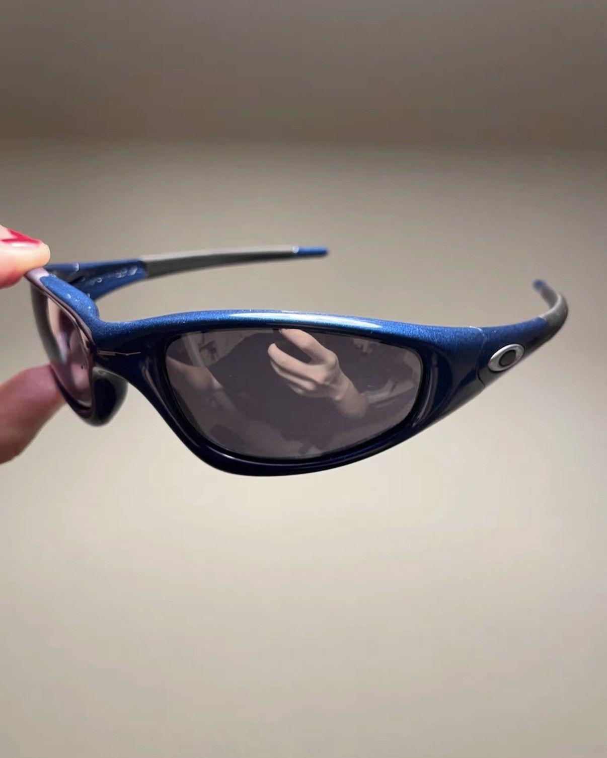 Oakley OAKLEY New Straight Jacket 'Blue' Sports Sunglasses K24 Size ONE SIZE - 2 Thumbnail