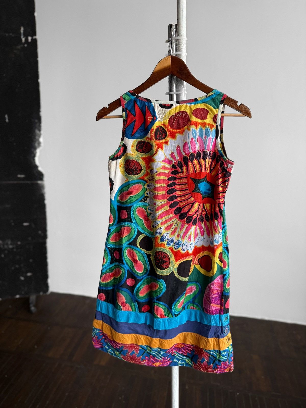 Desigual Desigual Womens Sleeveless Summer Mini Dress Multicolor Size S / US 4 / IT 40 - 3 Thumbnail