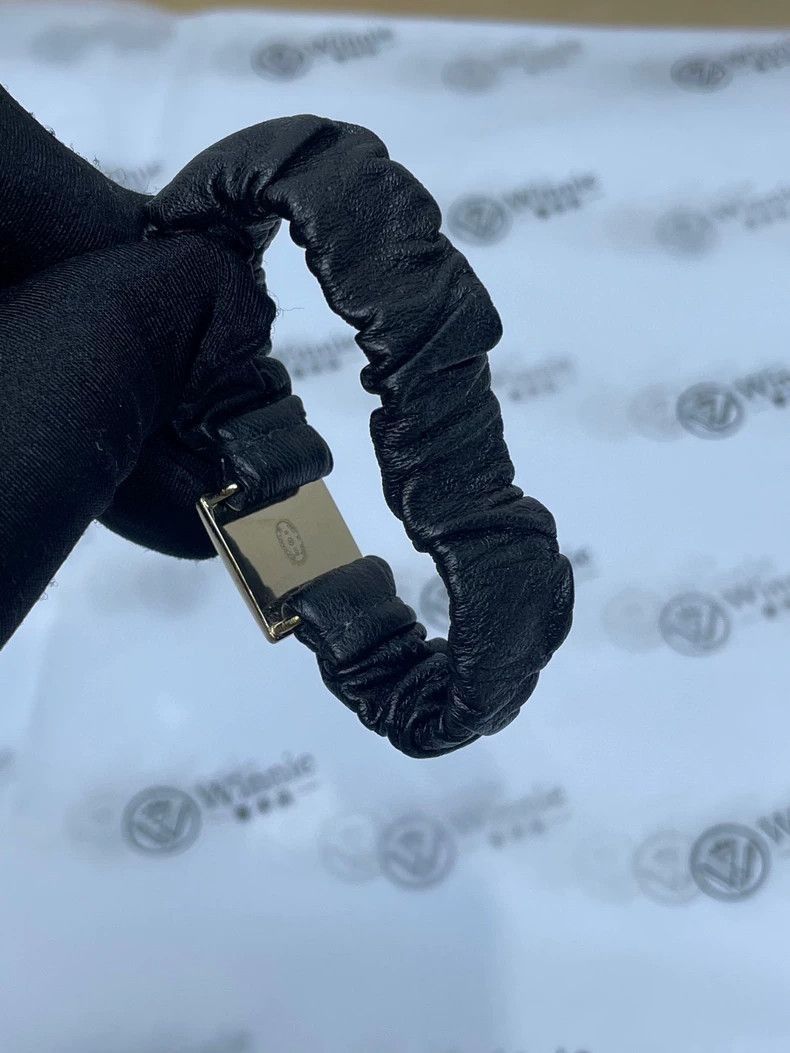 Chanel Chanel Black Lambskin Hair Tie -2505 Size ONE SIZE - 3 Thumbnail