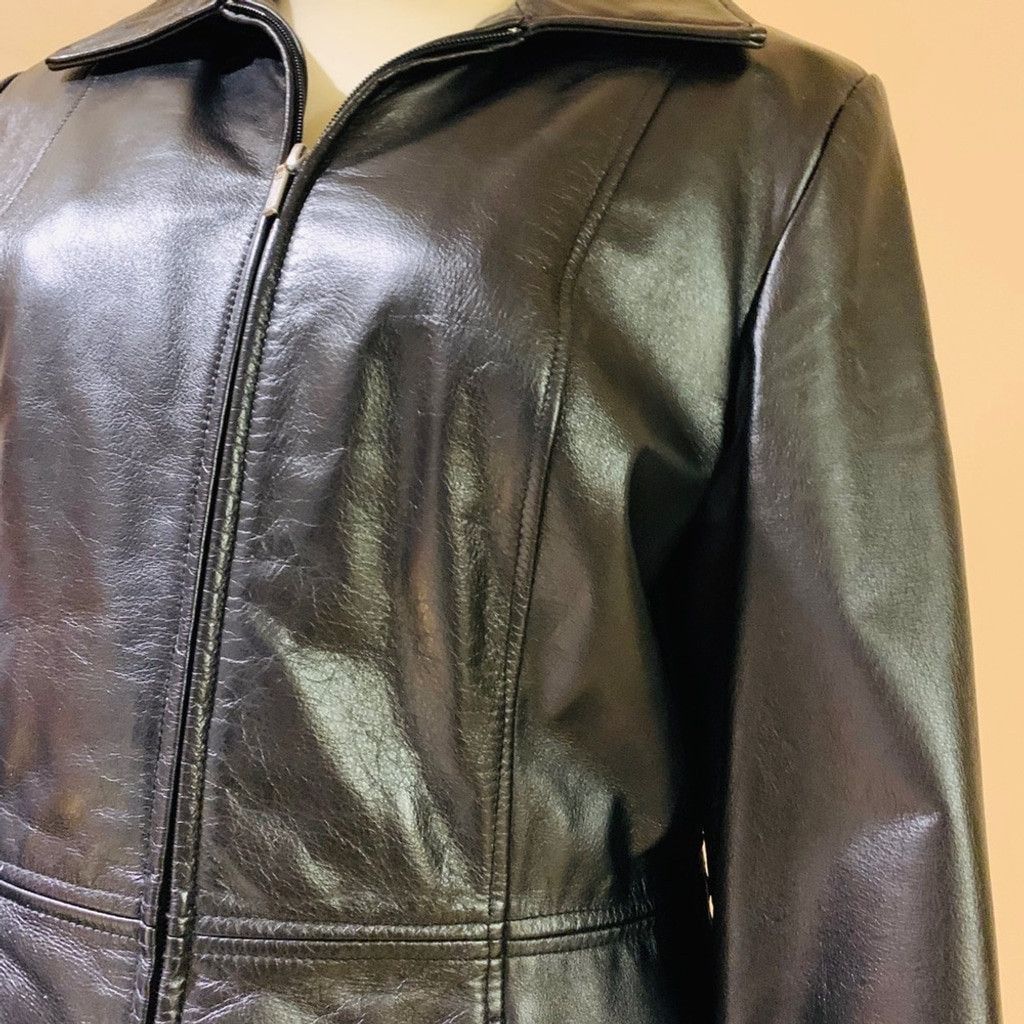 Danier Danier black leather women jacket Size M / US 6-8 / IT 42-44 - 3 Thumbnail