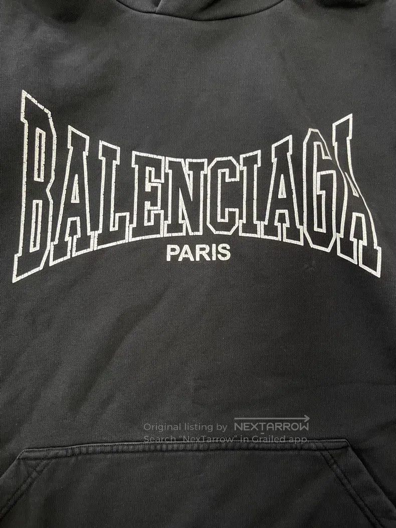 Balenciaga Balenciaga Letter logo pattern print hooded long sleeve sw Size US M / EU 48-50 / 2 - 3 Thumbnail