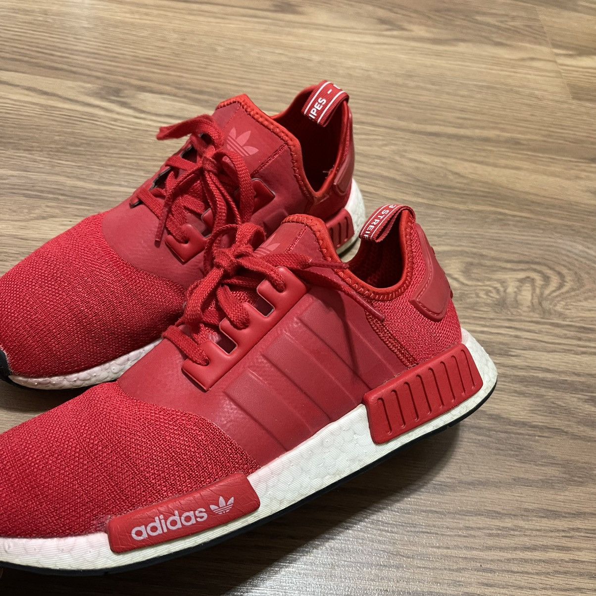 Adidas Adidas Originals NMD R1 Scarlet Red White H01916 Size US 10 / EU 43 - 2 Thumbnail