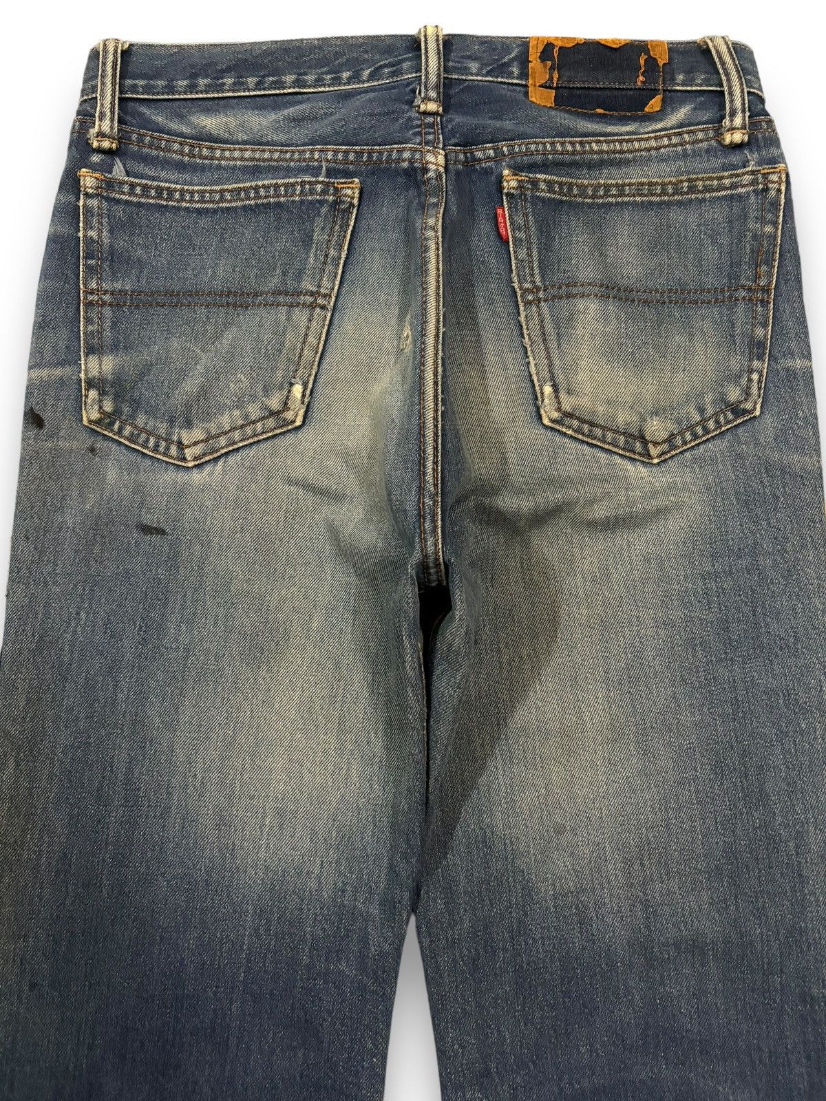 Big John Vintage 90s Japanese Brand Mud Wash Flare Bell Bottom Jeans Size US 30 / EU 46 - 12 Thumbnail