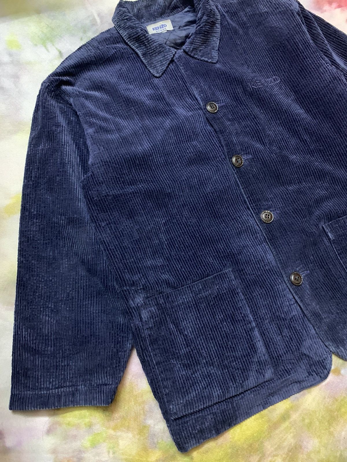 KENZO HOMME Velour Corduroy Quilted Jacket