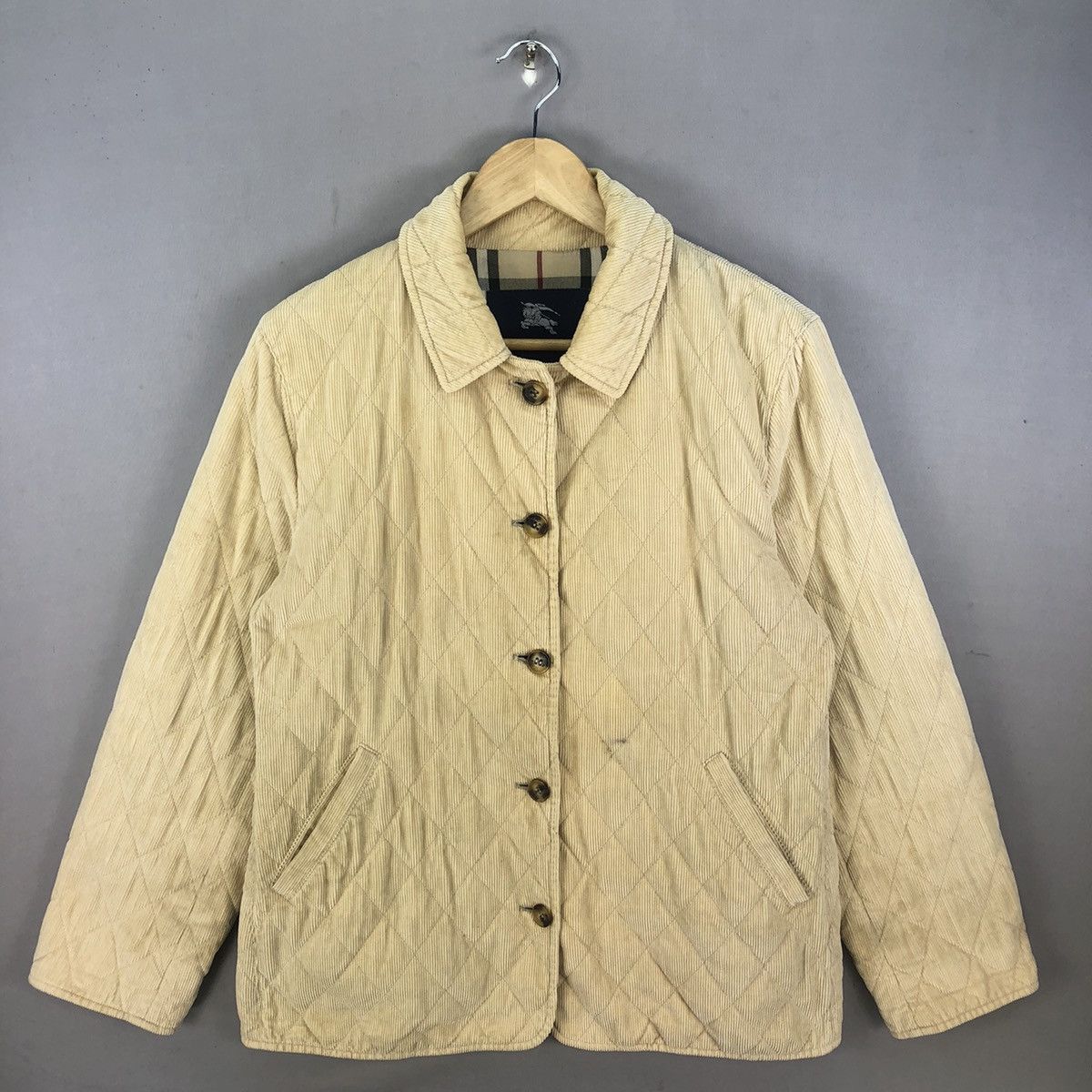 Burberry Rare 🔥 Vintage Burberry Corduroy Nova Check Lining Jacket Size M / US 6-8 / IT 42-44 - 1 Thumbnail